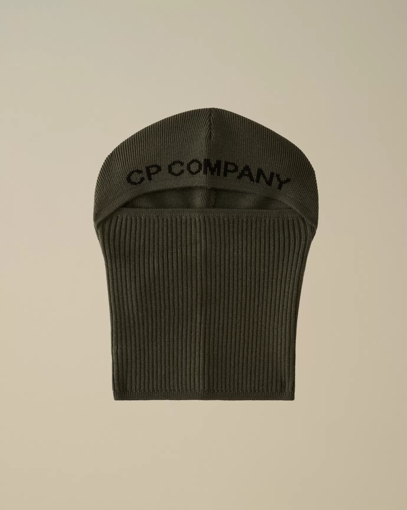 Kids Wool Knit Logo Balaclava<C.P. Company Cheap