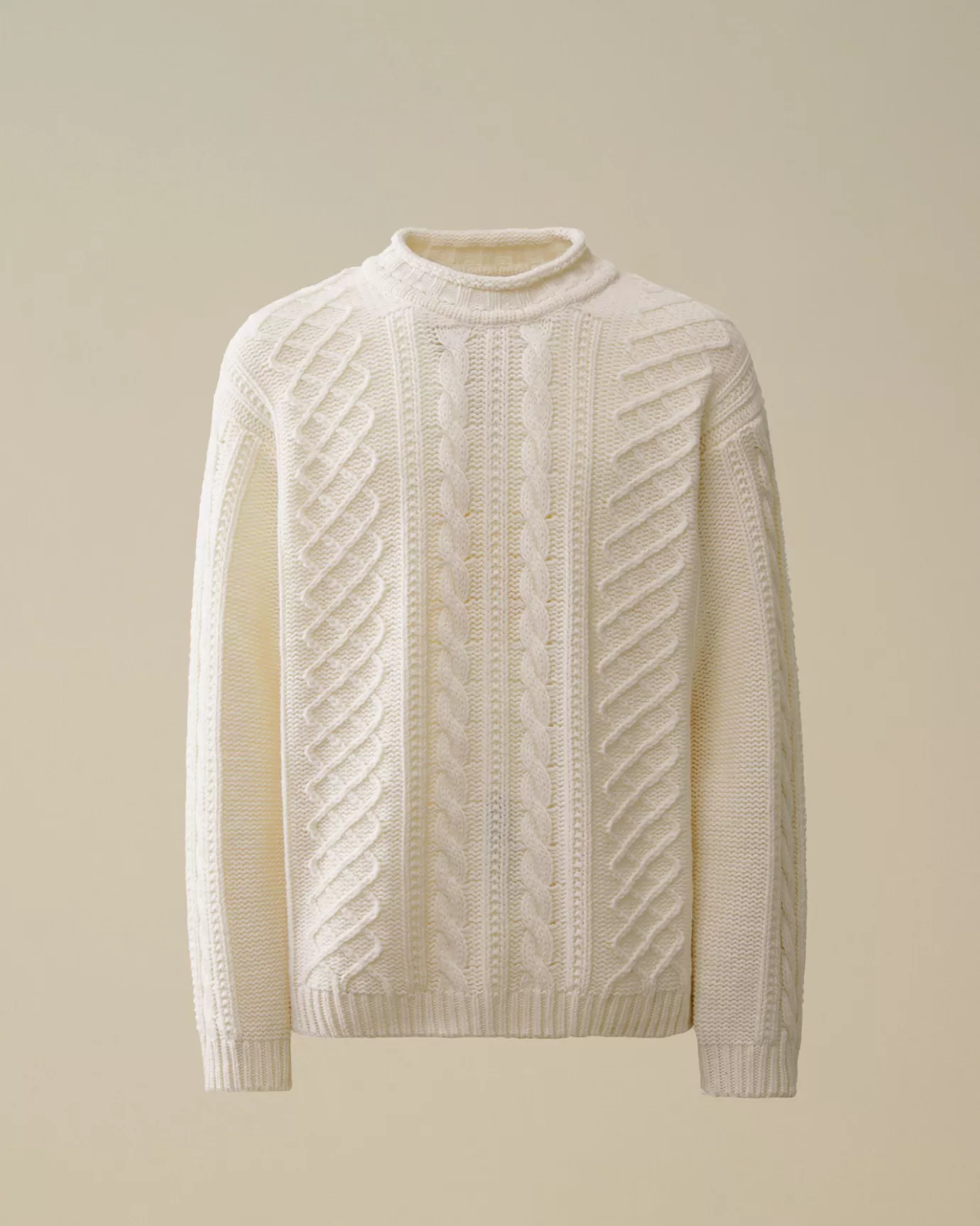 Lambswool Funnel Neck Knit<C.P. Company Hot