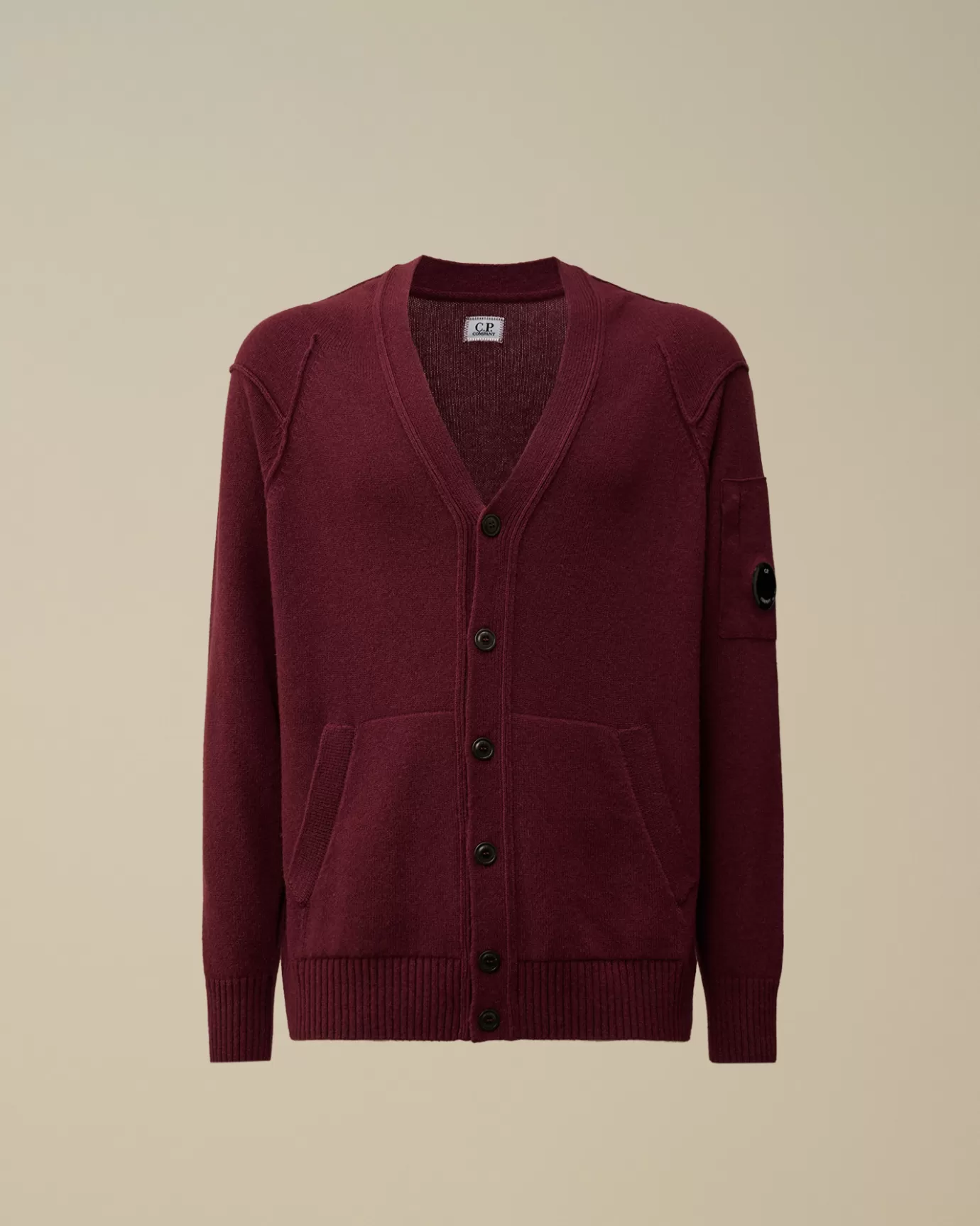 Lambswool GRS Buttoned Cardigan<C.P. Company Outlet