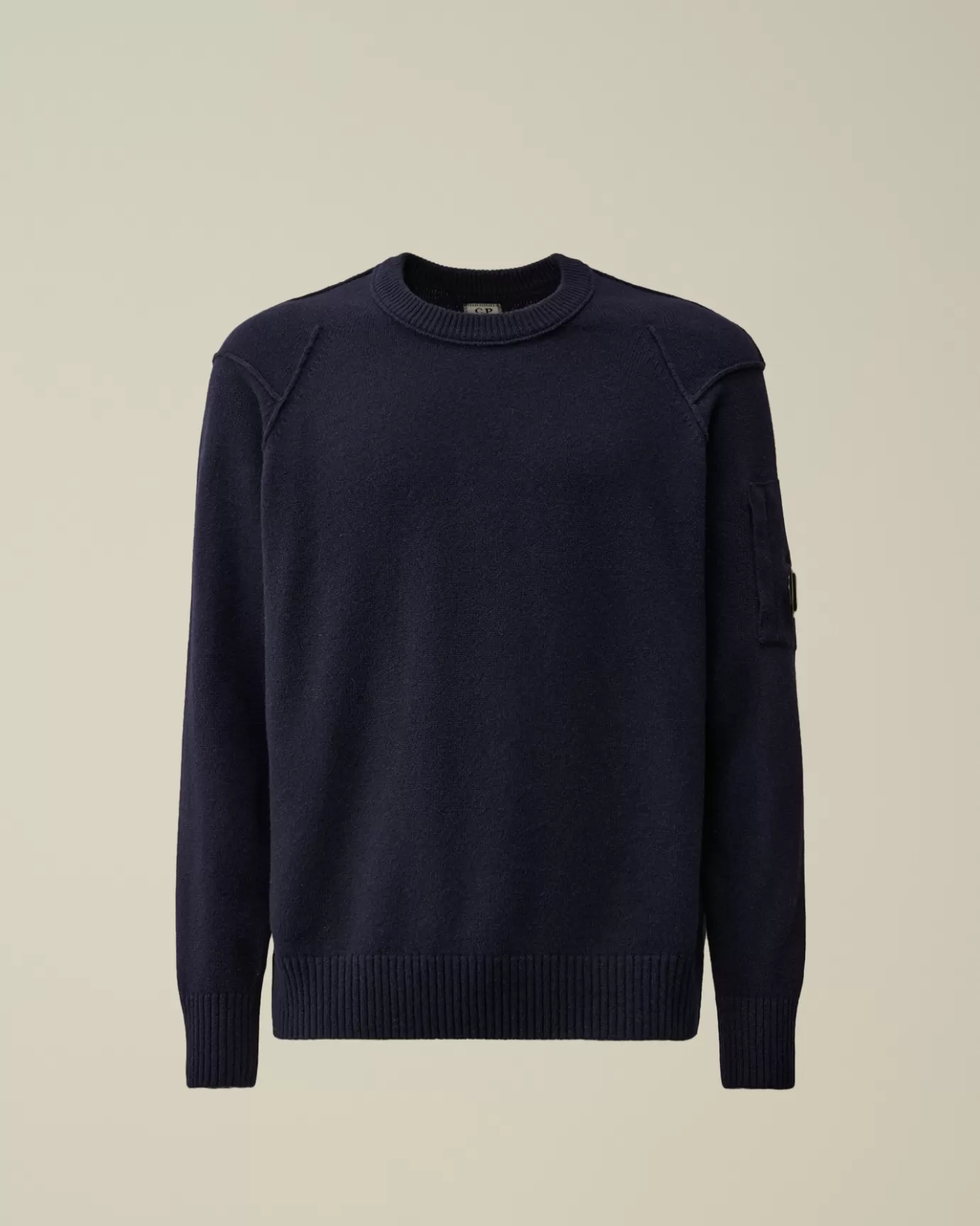 Lambswool GRS Crew Neck Knit<C.P. Company Shop