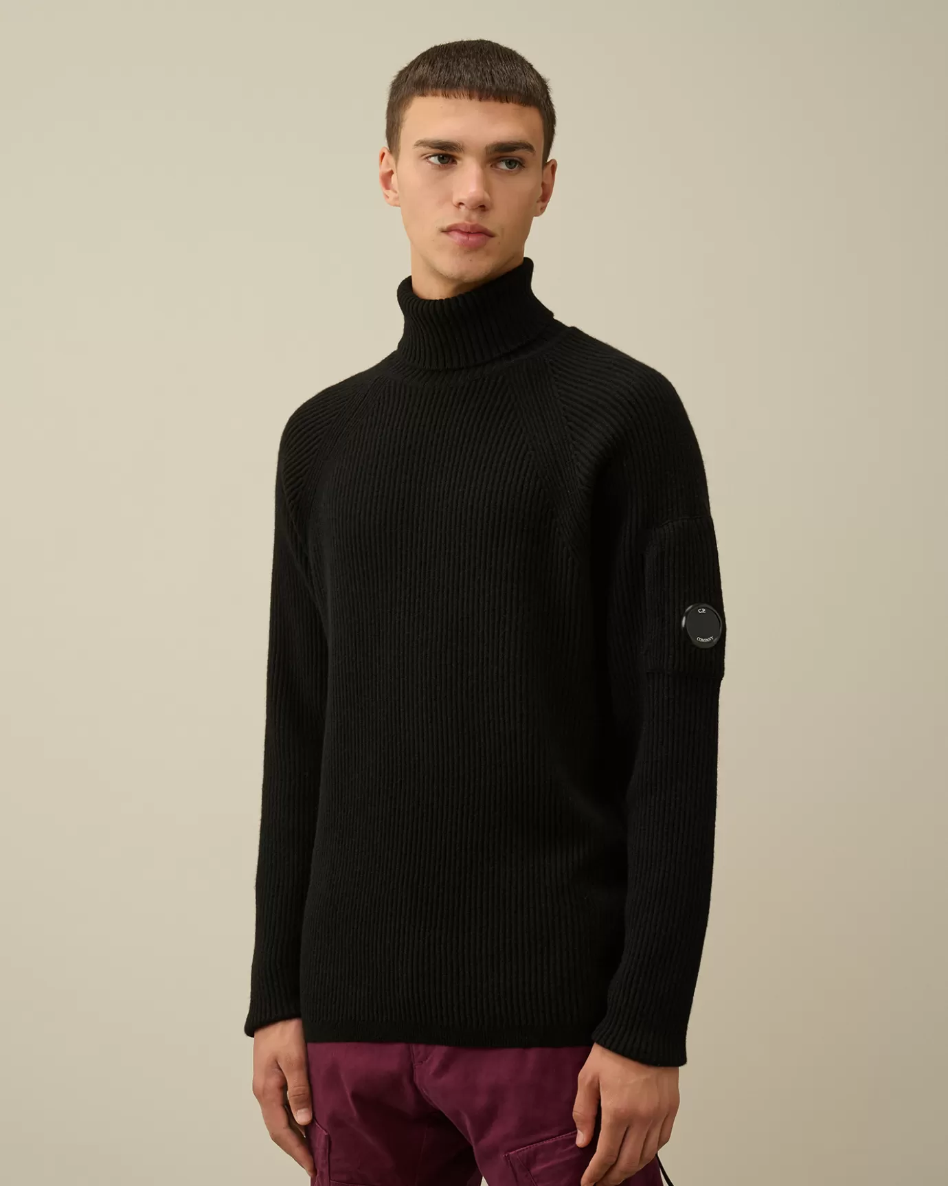 Lambswool GRS Turtleneck Full Knit<C.P. Company Best Sale