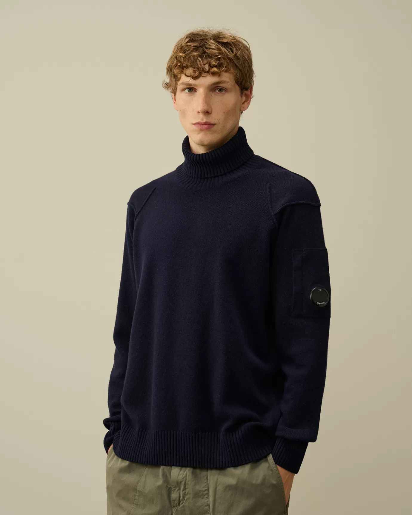 Lambswool GRS Turtleneck Knit<C.P. Company Sale