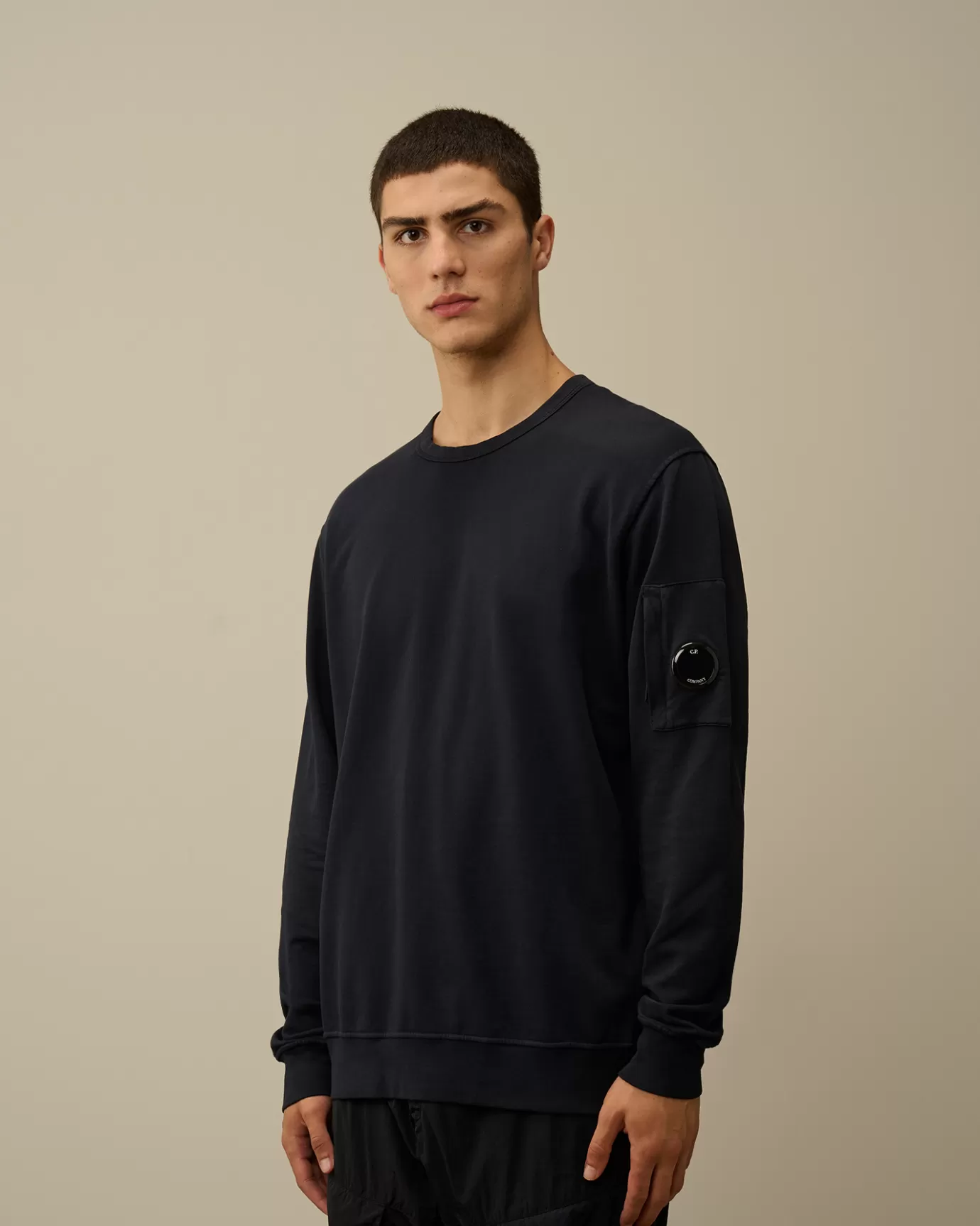 Light Fleece Crew Neck Sweatshirt<C.P. Company Store