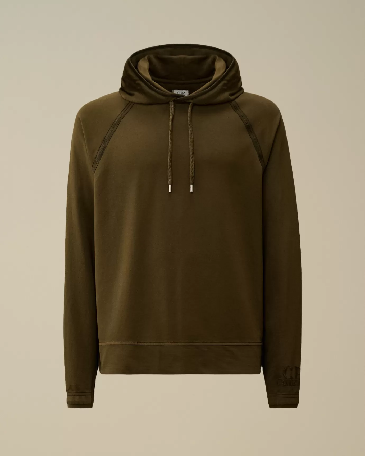 Light Fleece Logo Hooded Sweatshirt<C.P. Company Hot