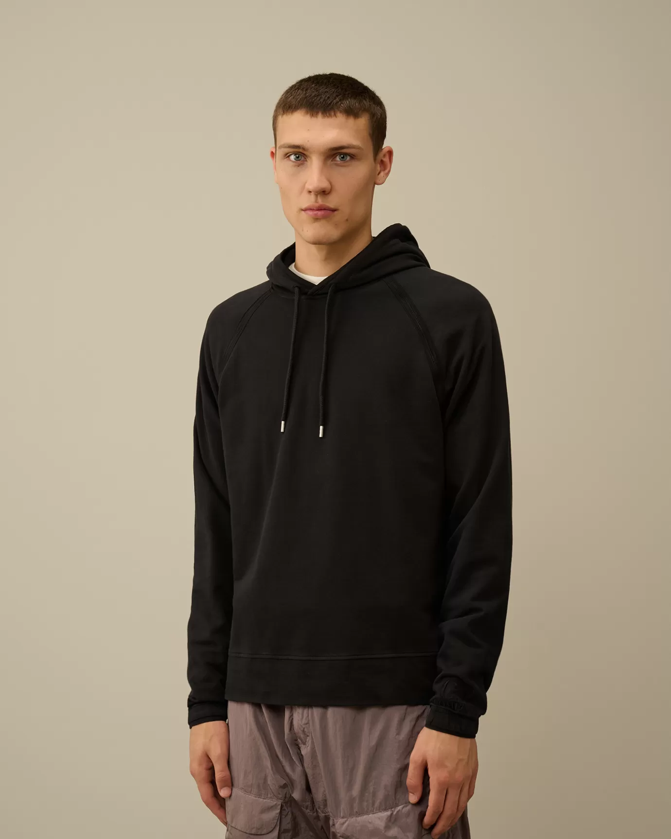 Light Fleece Logo Hooded Sweatshirt<C.P. Company Sale