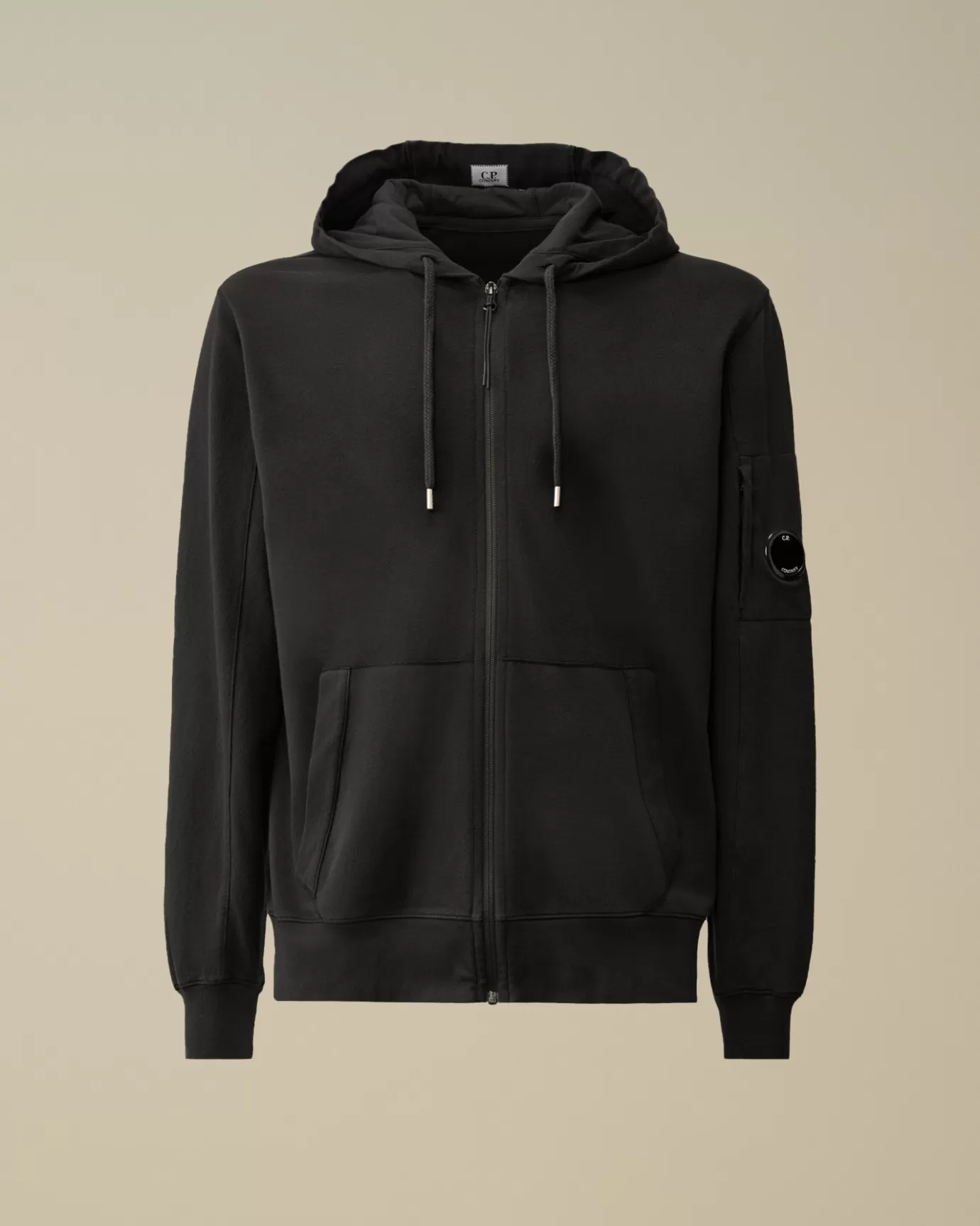 Light Fleece Zipped Hooded Sweatshirt<C.P. Company Discount