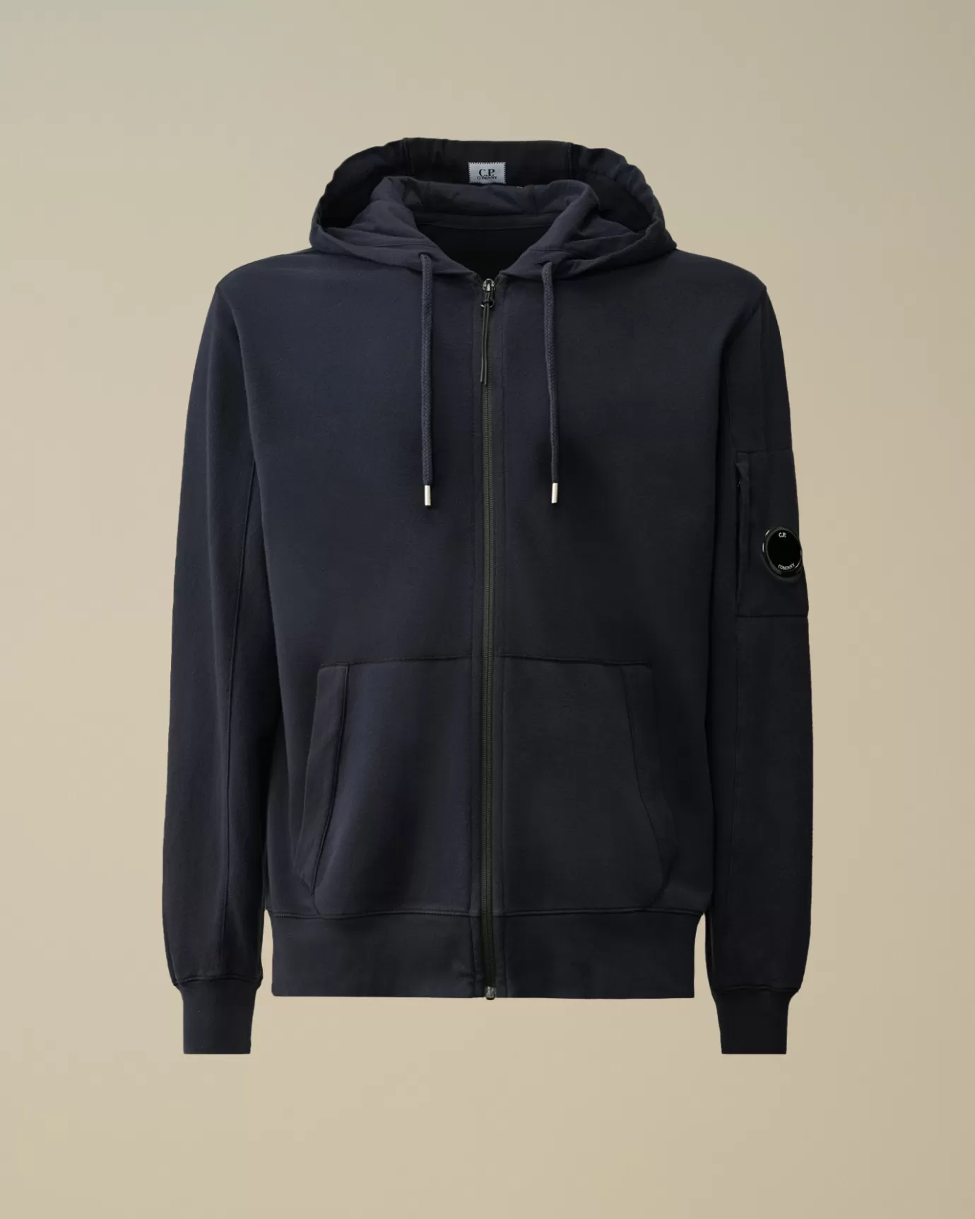 Light Fleece Zipped Hooded Sweatshirt<C.P. Company Fashion