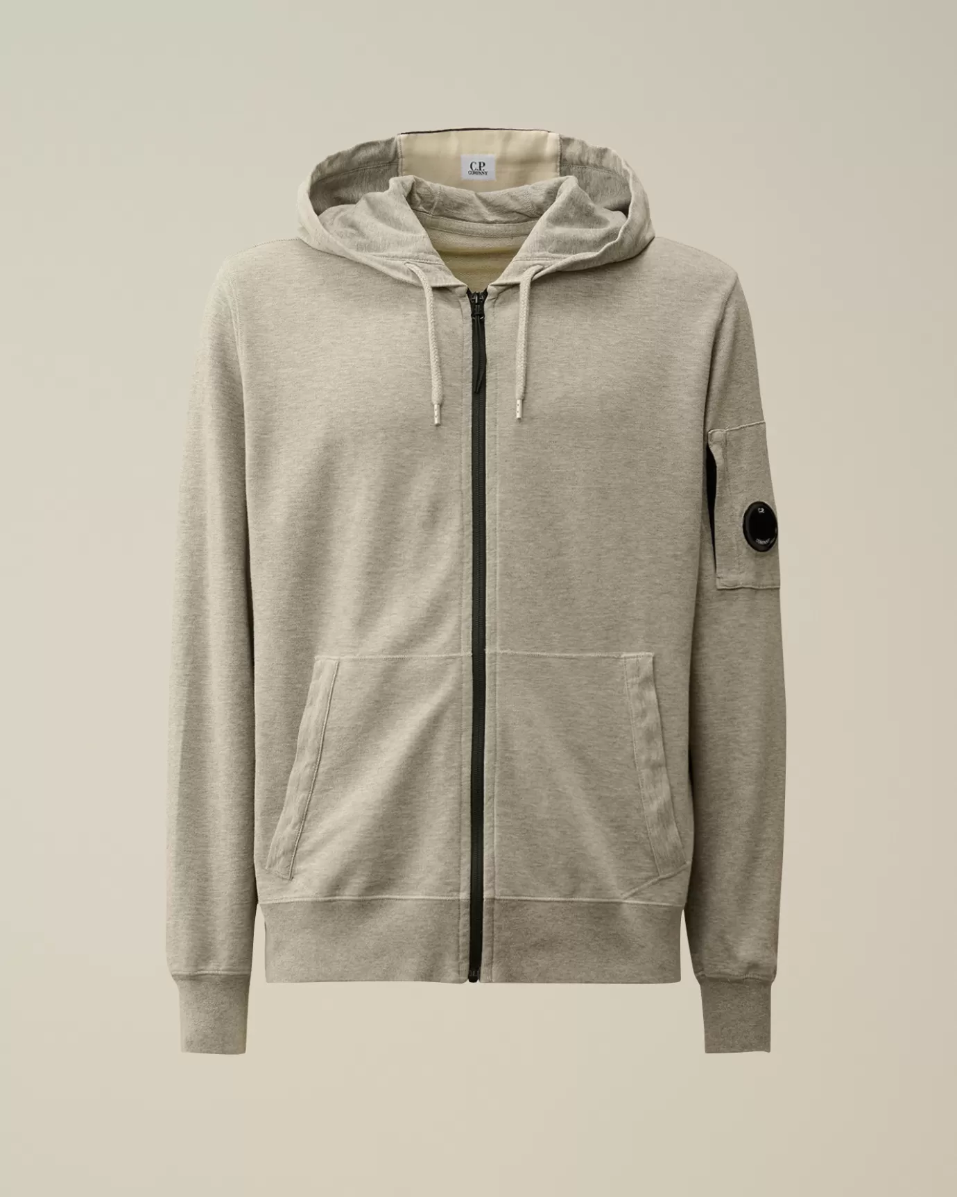 Light Fleece Zipped Hooded Sweatshirt<C.P. Company Online