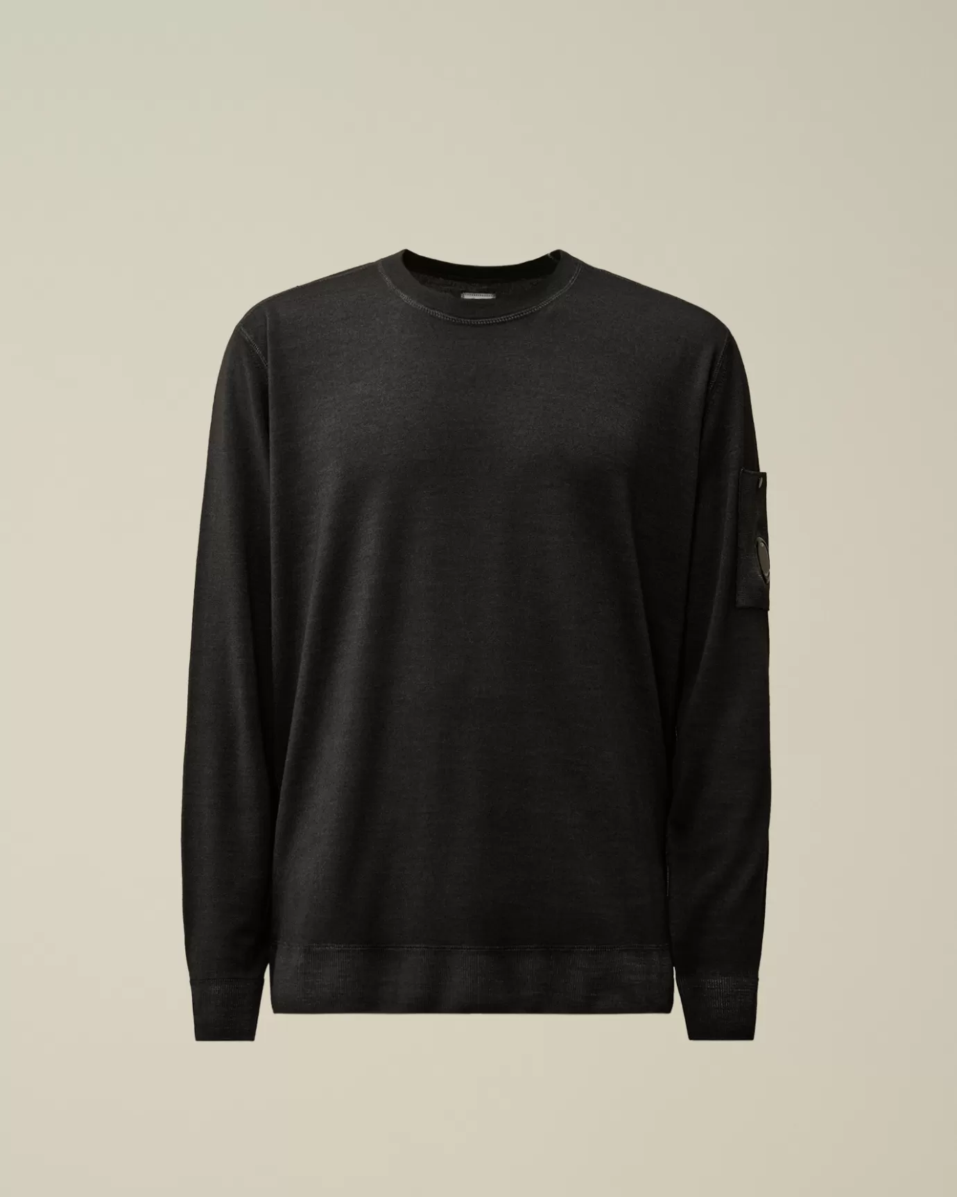 Merino Wool Fast Dyed Crew Neck Knit<C.P. Company Cheap