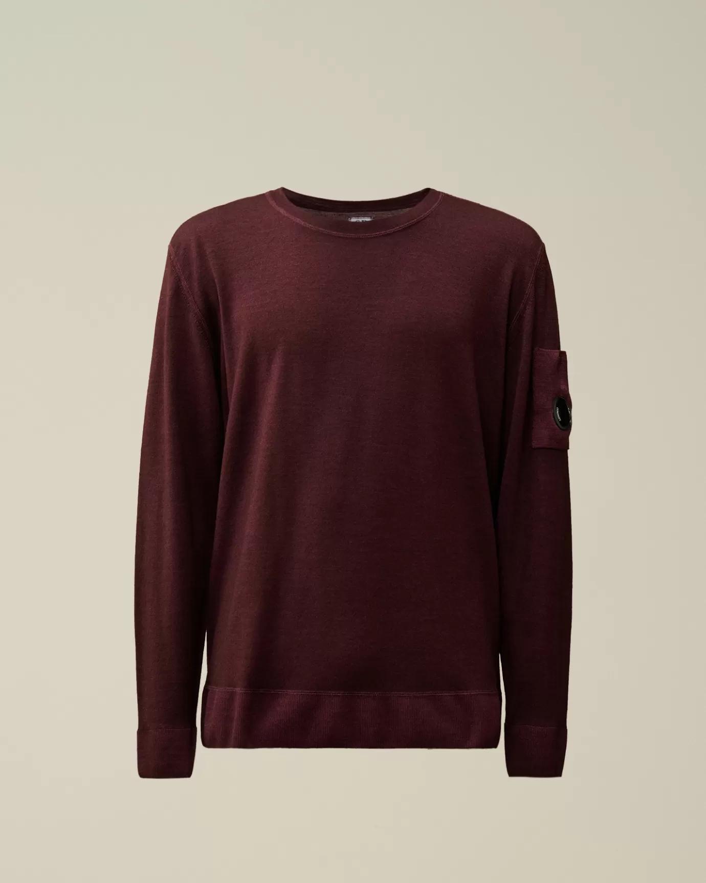 Merino Wool Fast Dyed Crew Neck Knit<C.P. Company Flash Sale