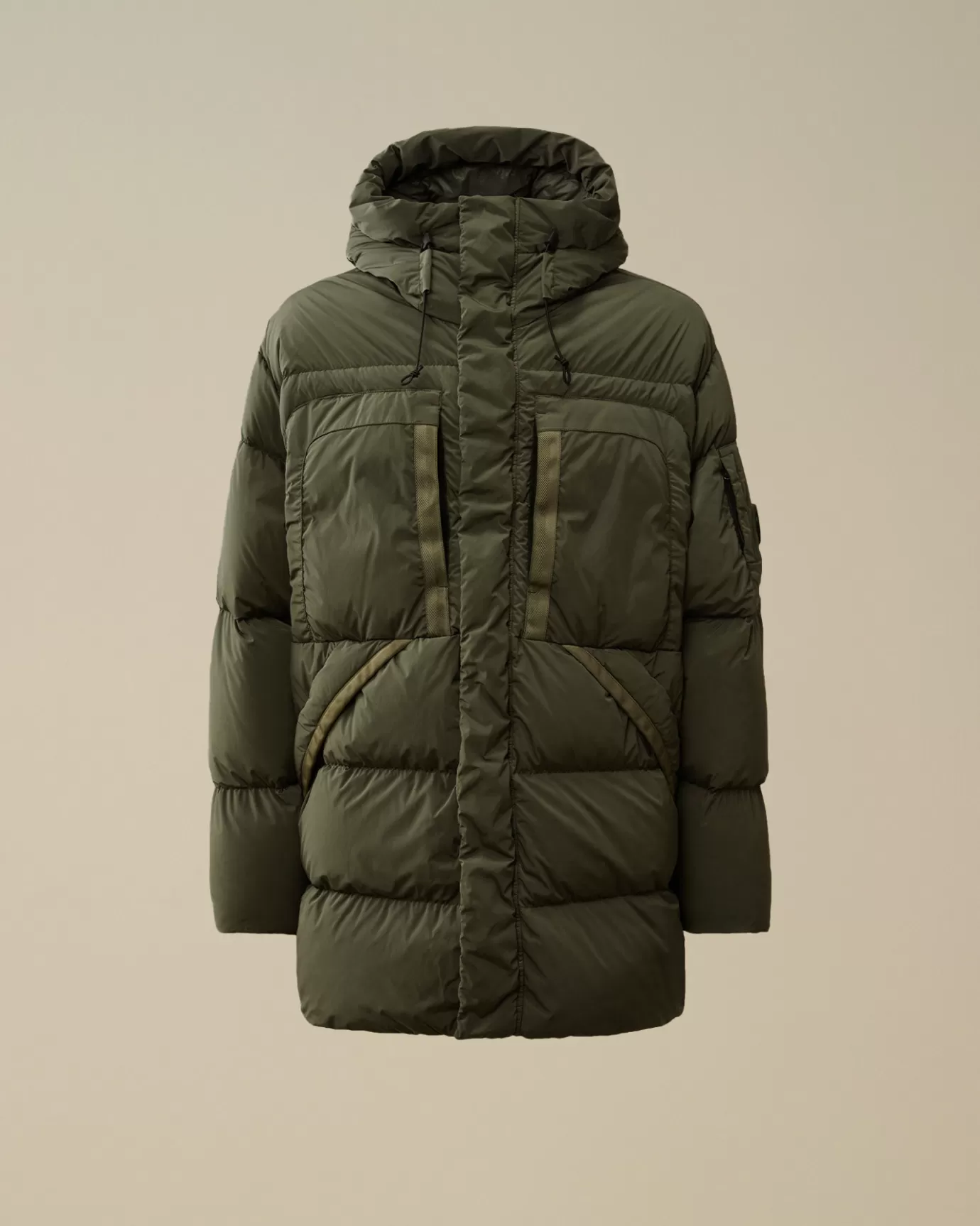 Nycra-R Hooded Long Down Jacket<C.P. Company Best