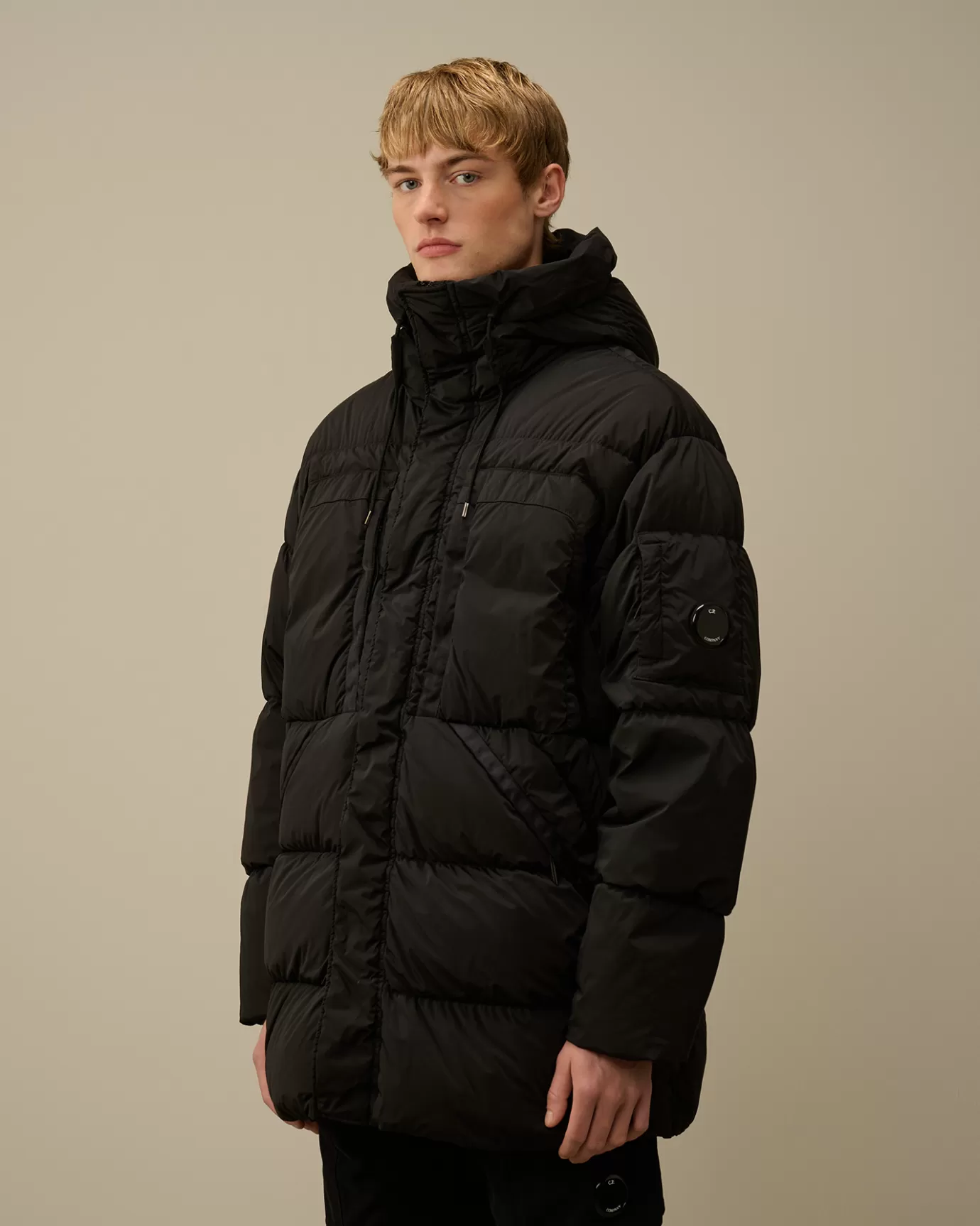 Nycra-R Hooded Long Down Jacket<C.P. Company Best Sale