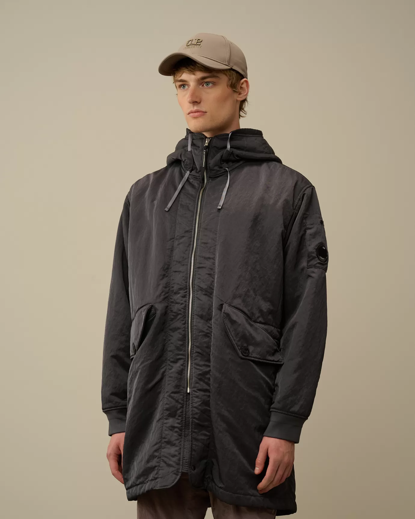 Nylon B Lined Hooded Parka<C.P. Company Online