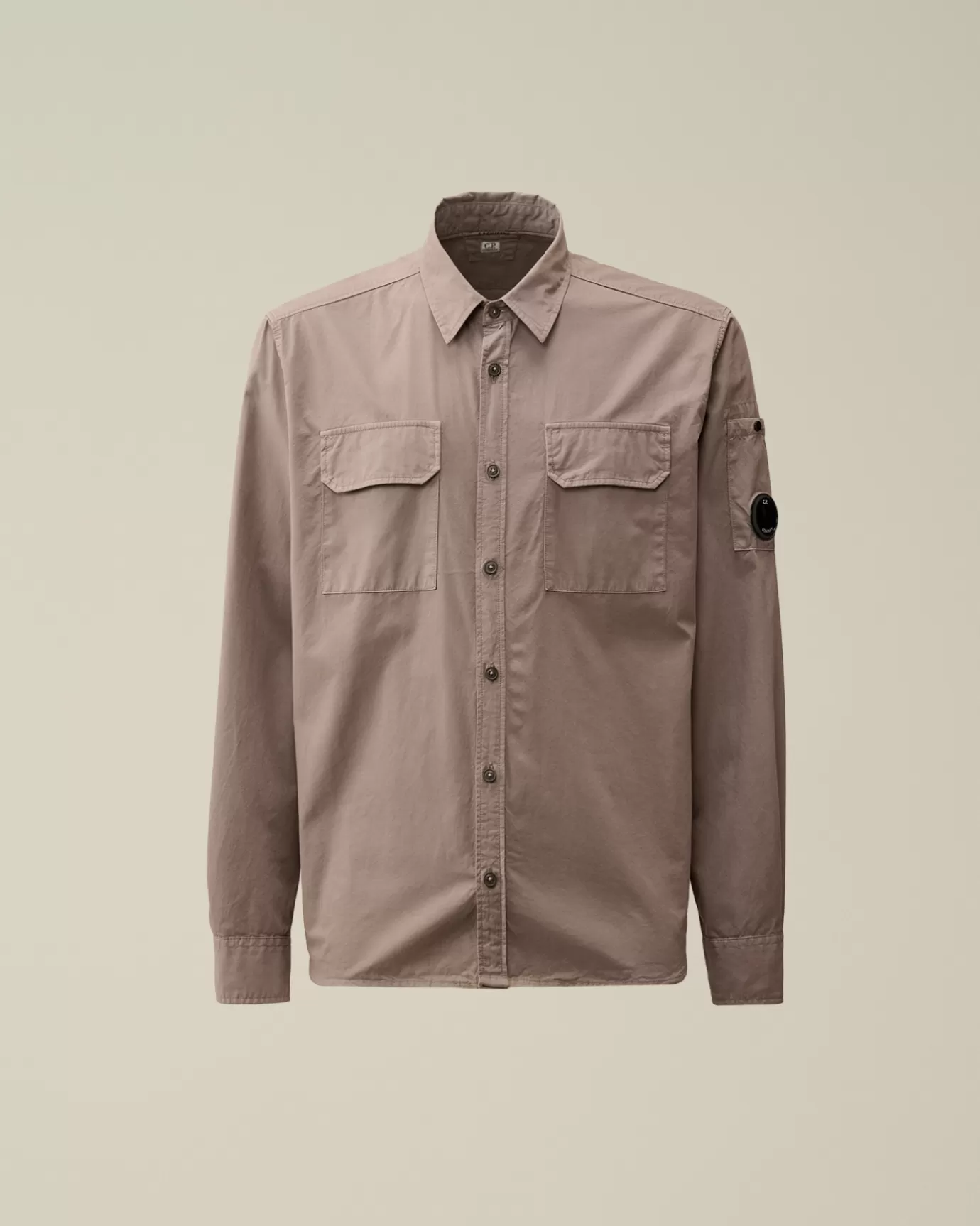 Organic Gabardine Buttoned Lens Shirt<C.P. Company Best