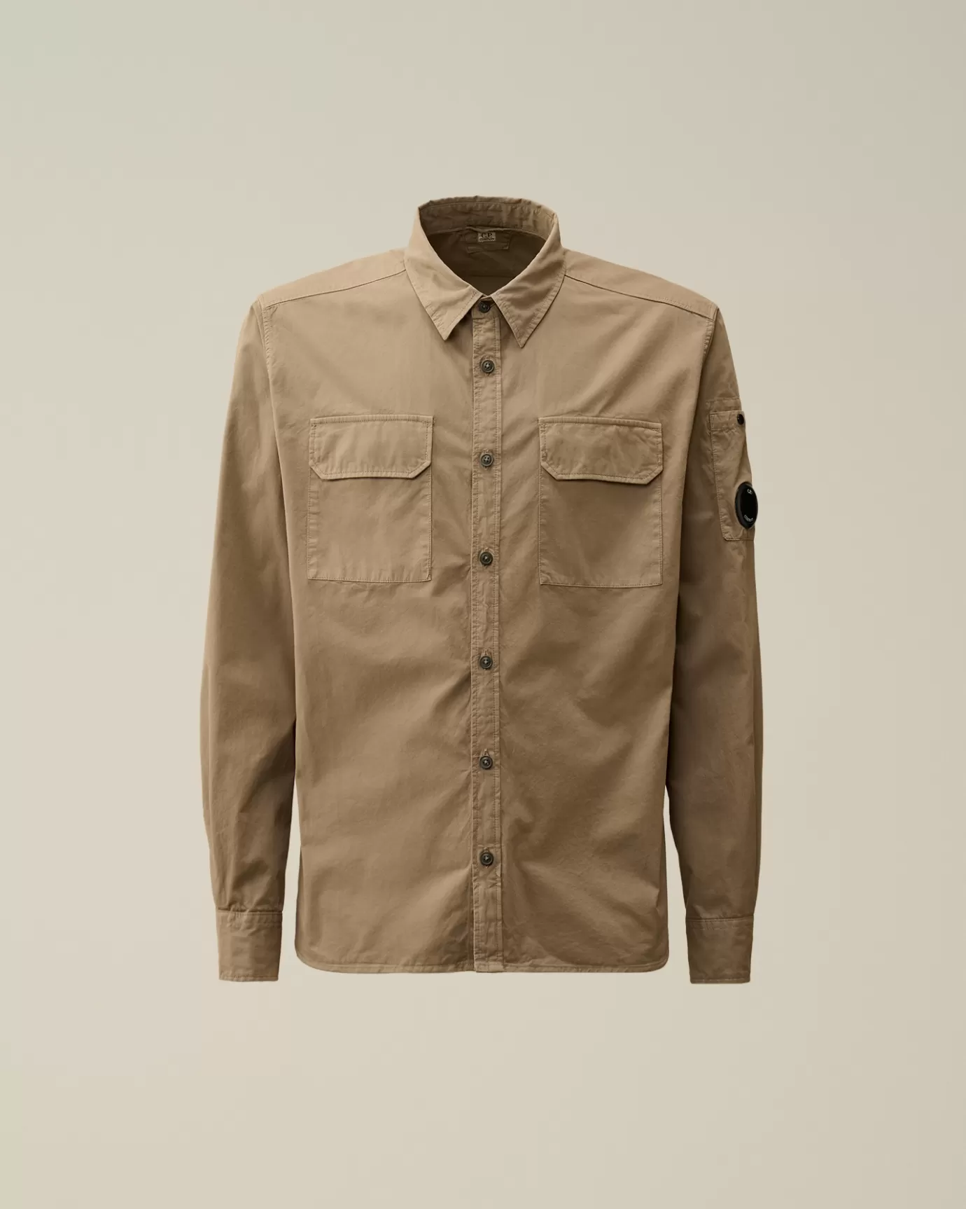 Organic Gabardine Buttoned Lens Shirt<C.P. Company Hot