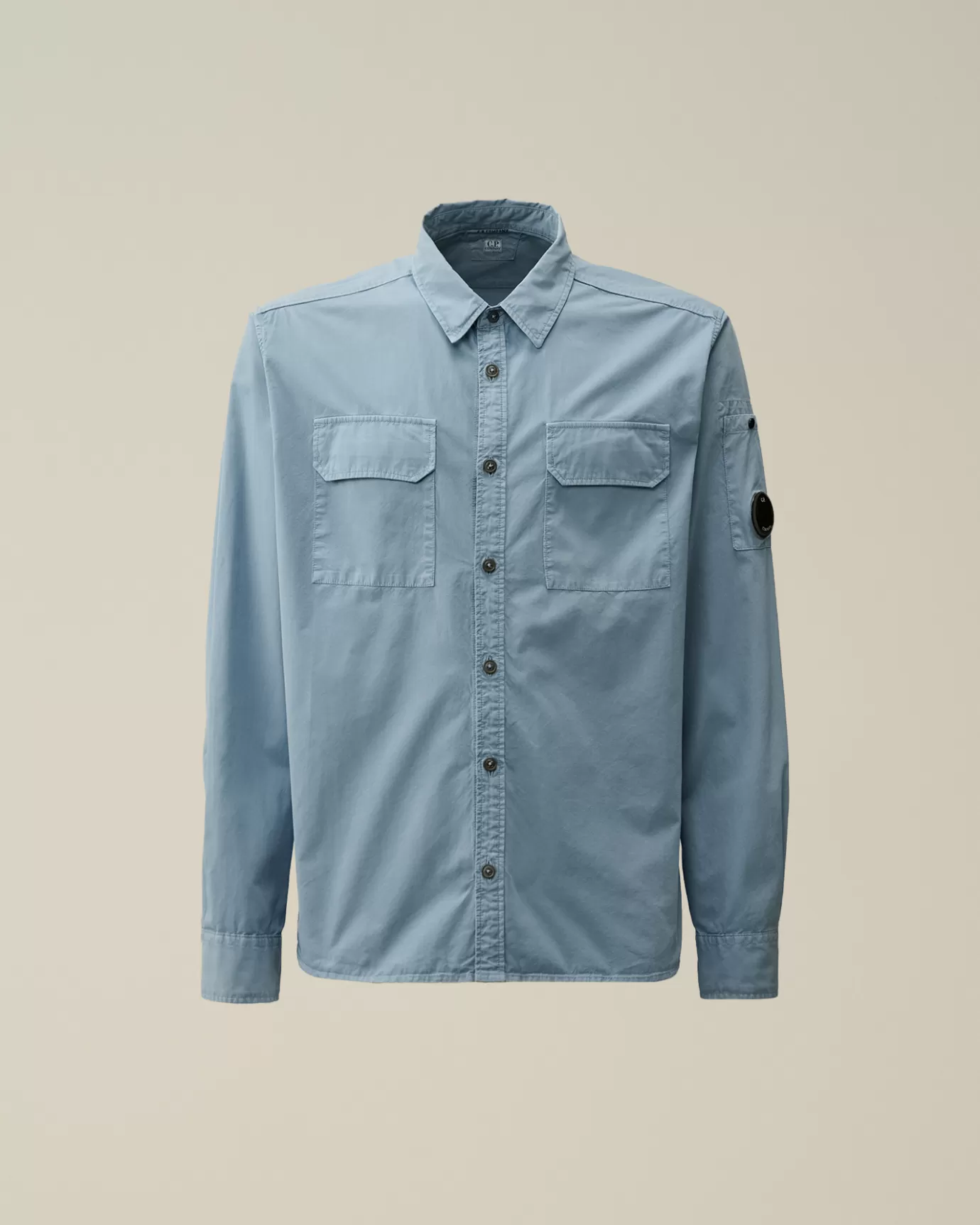 Organic Gabardine Buttoned Lens Shirt<C.P. Company Best