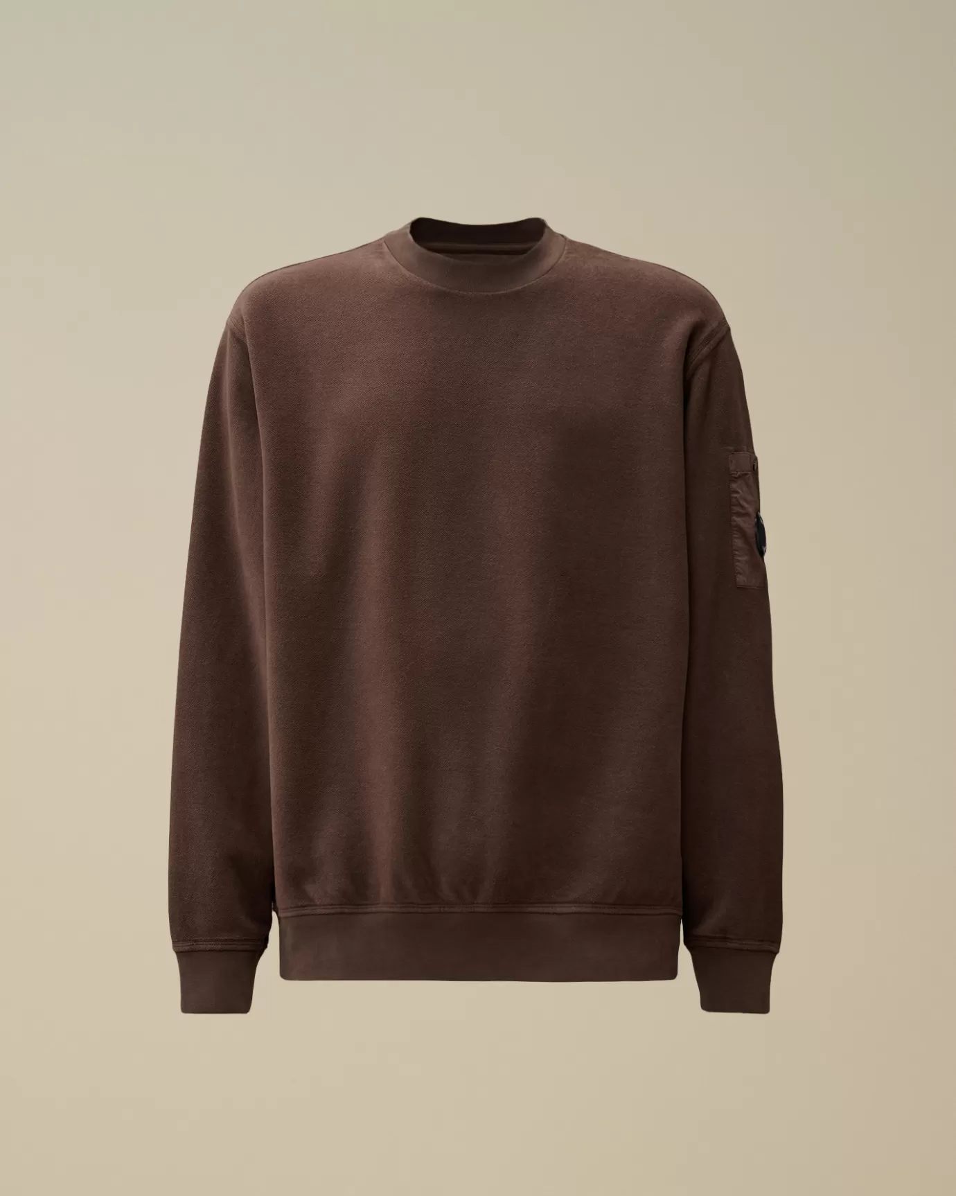 Reverse Brushed & Emerized Diagonal Fleece Crewneck Sweatshirt<C.P. Company Best Sale