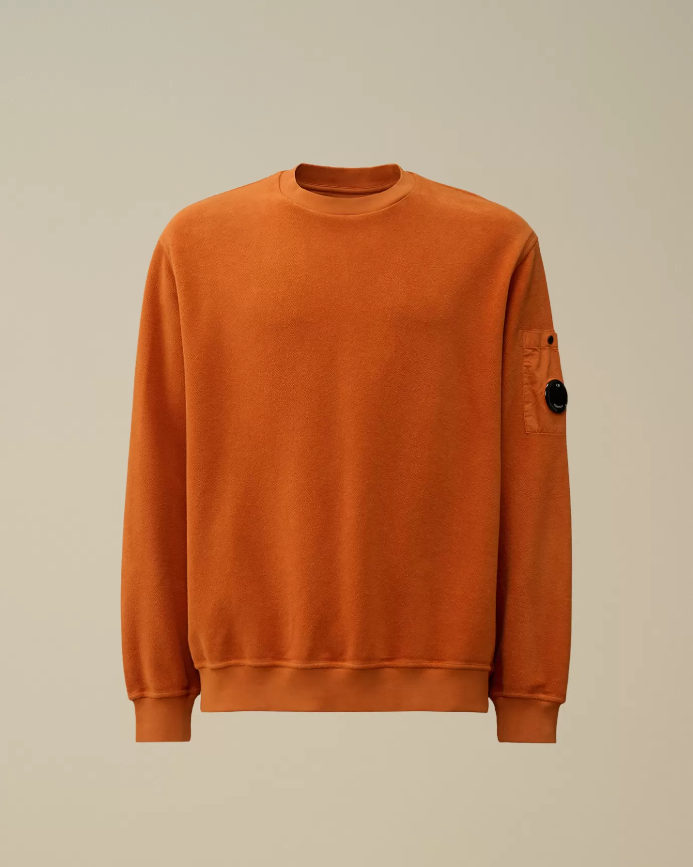 Reverse Brushed & Emerized Diagonal Fleece Crewneck Sweatshirt<C.P. Company Outlet