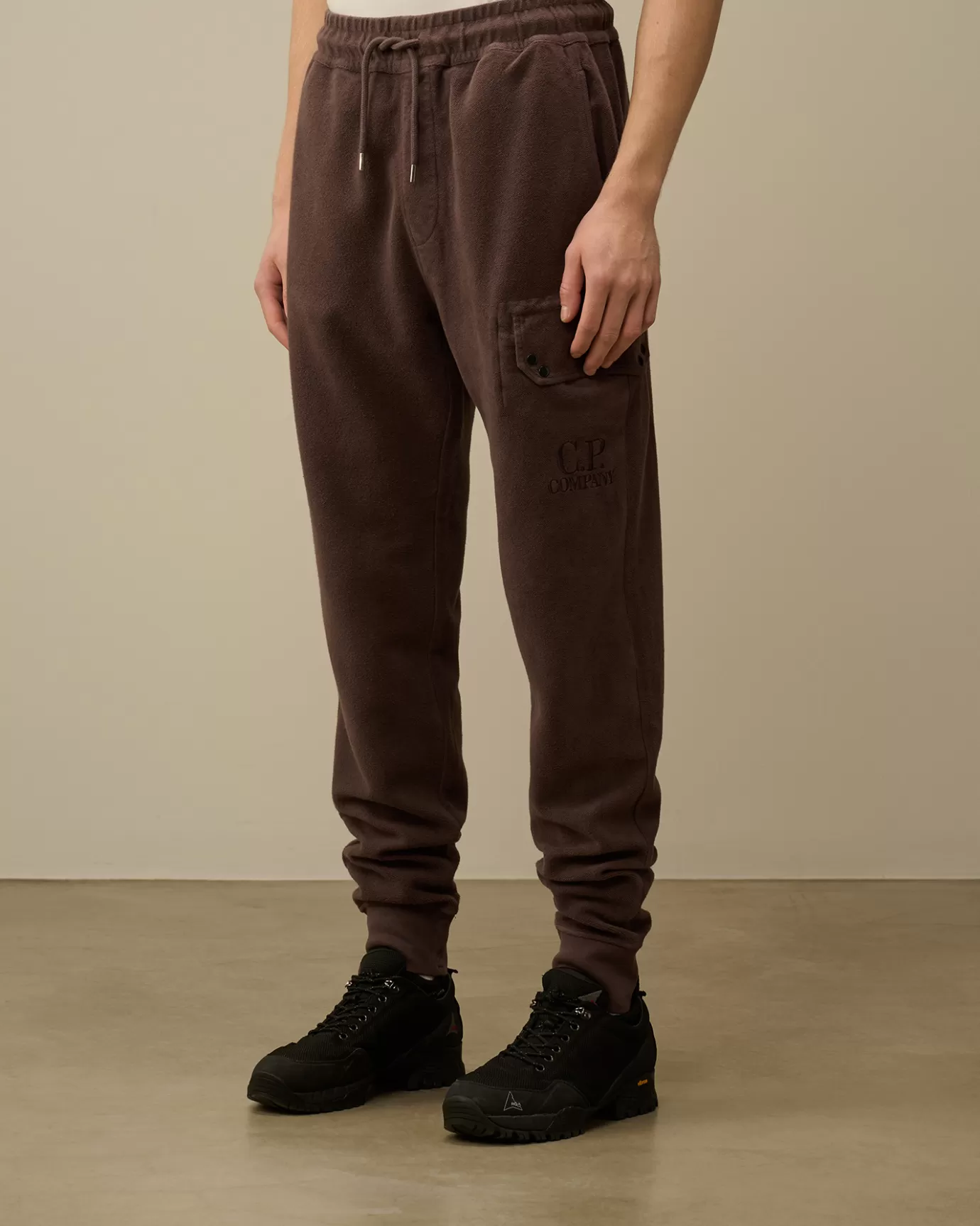 Reverse Brushed & Emerized Diagonal Fleece Sweatpants<C.P. Company Sale