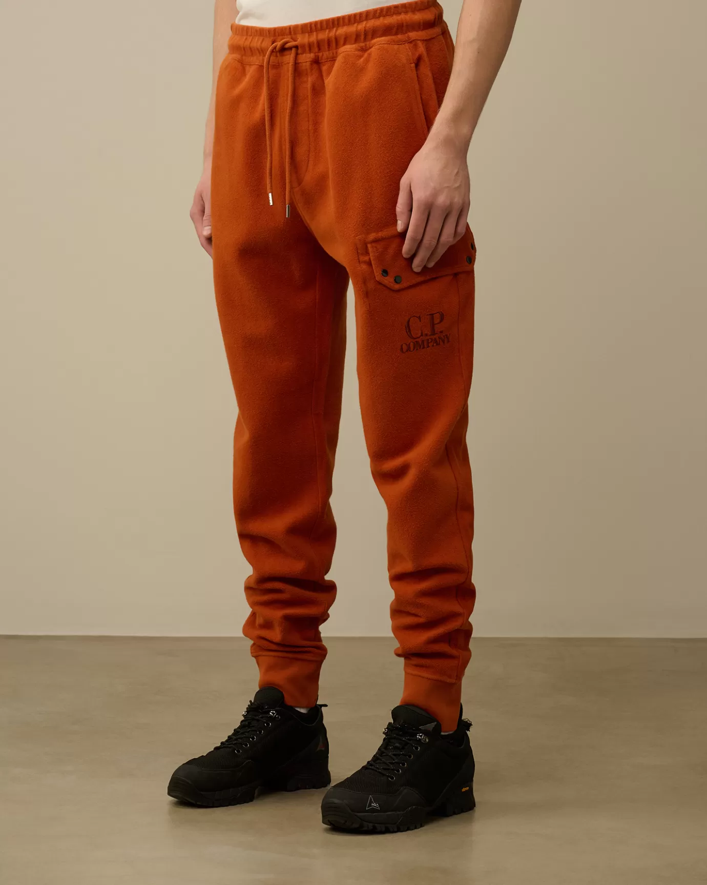 Reverse Brushed & Emerized Diagonal Fleece Sweatpants<C.P. Company Best