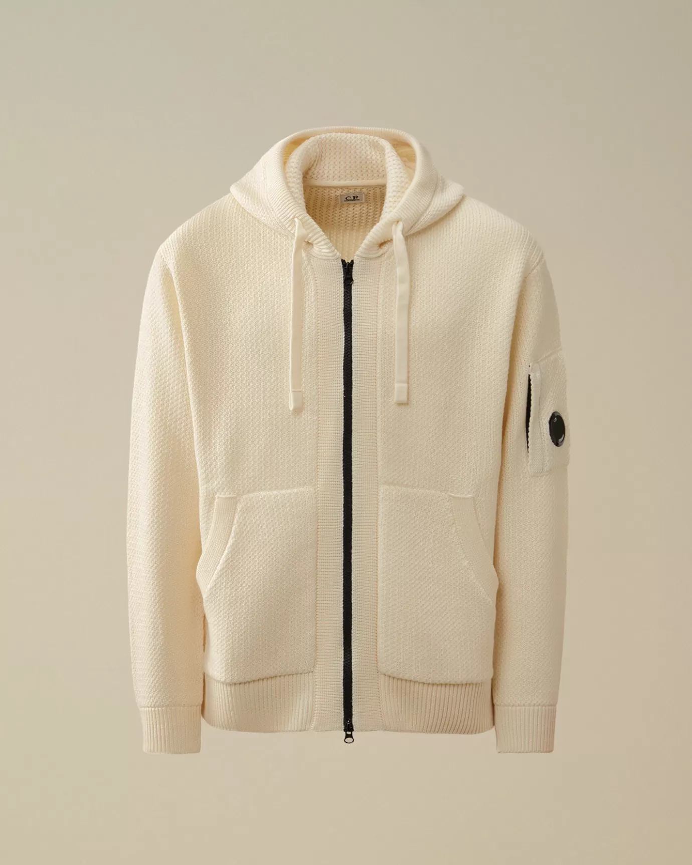 Re-Wool Hooded Zipped Knit<C.P. Company Hot