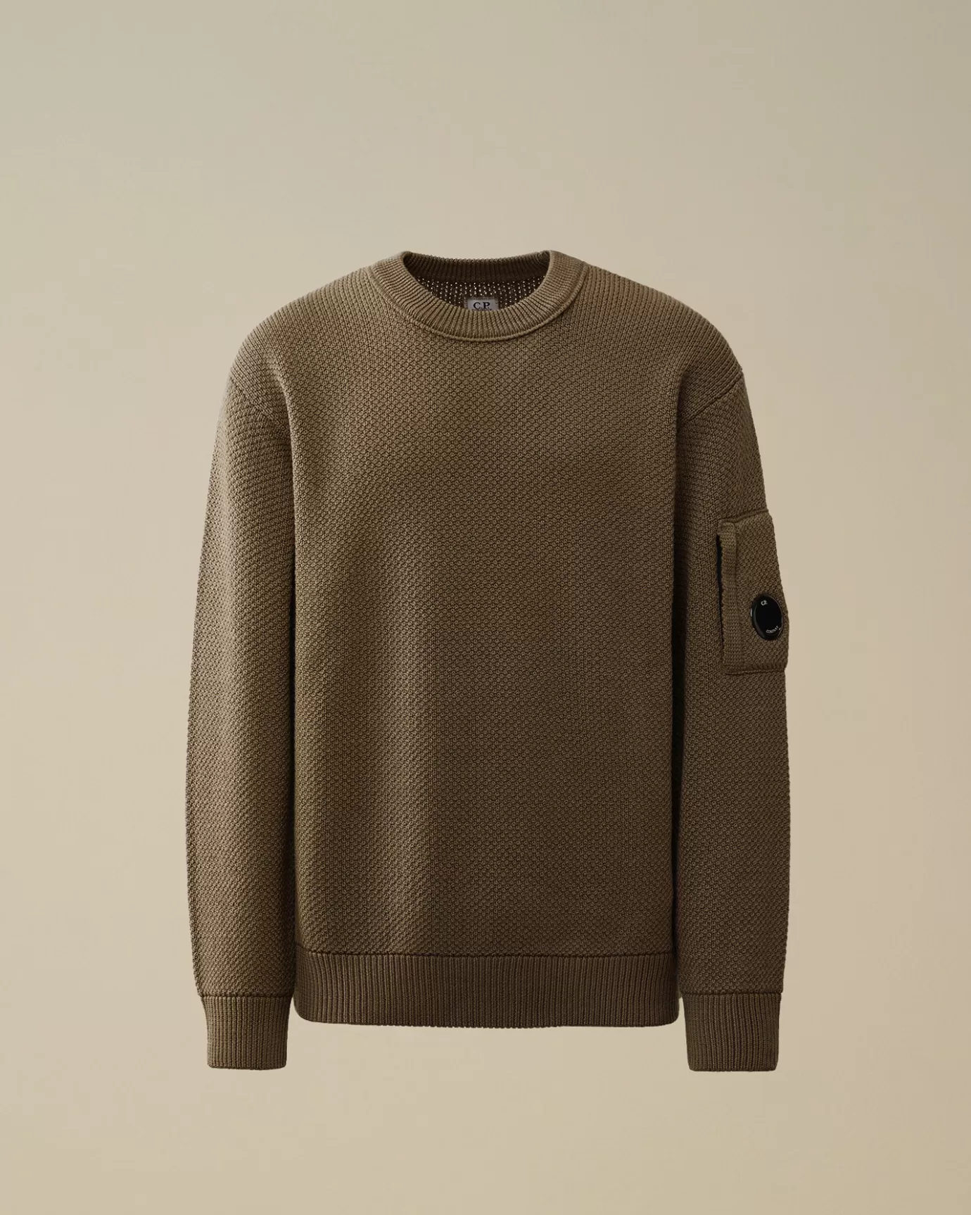 Re-Wool Lens Crewneck Knit<C.P. Company Fashion