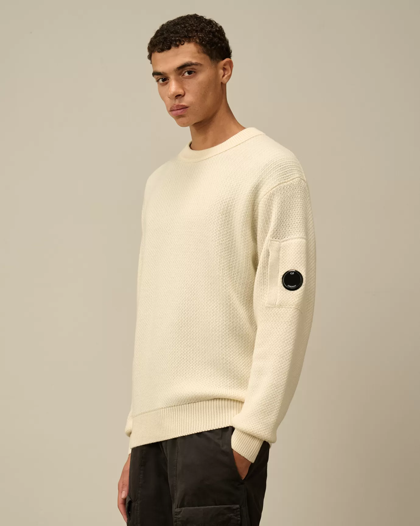 Re-Wool Lens Crewneck Knit<C.P. Company Hot