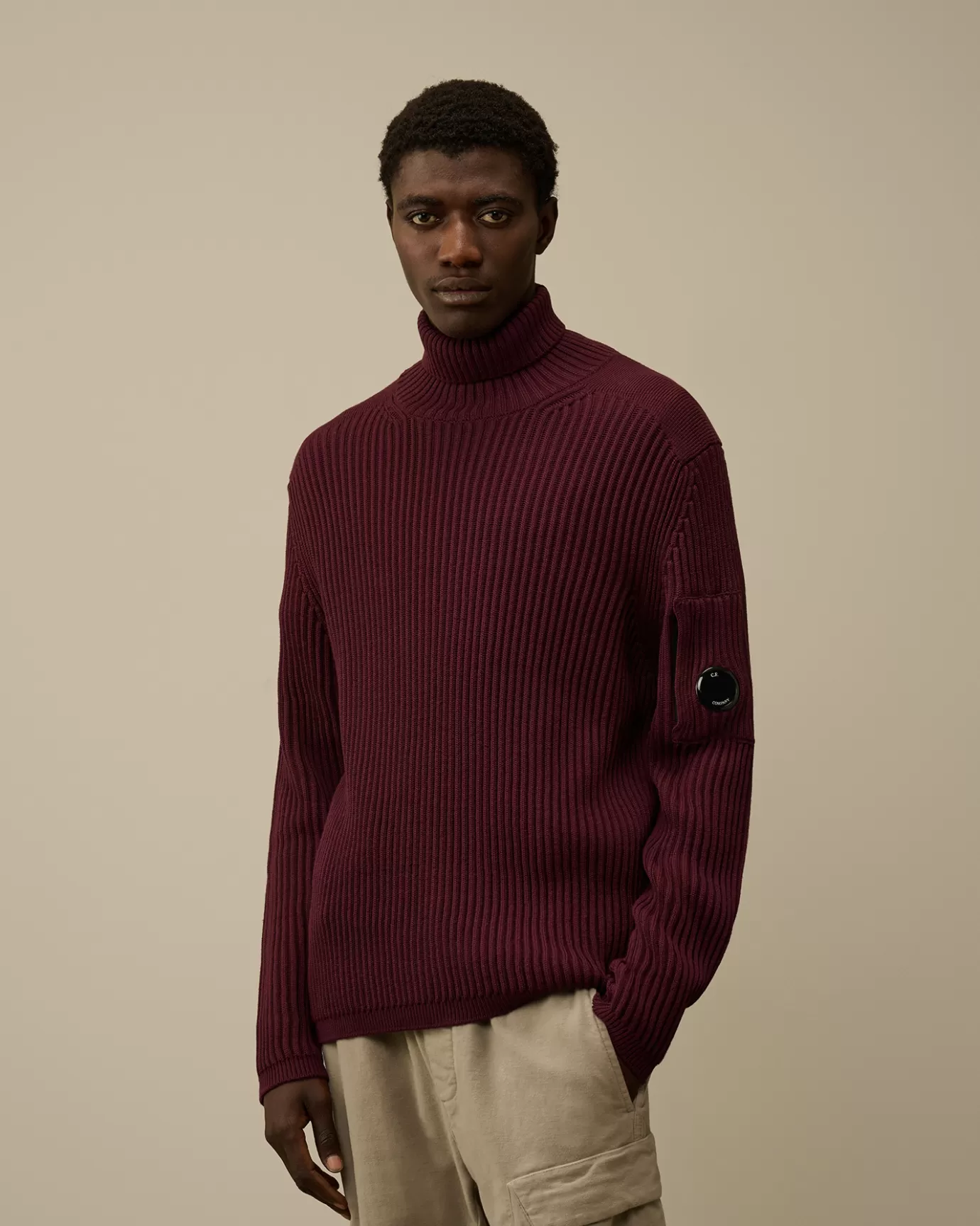 Re-Wool Turtleneck Knit<C.P. Company Clearance