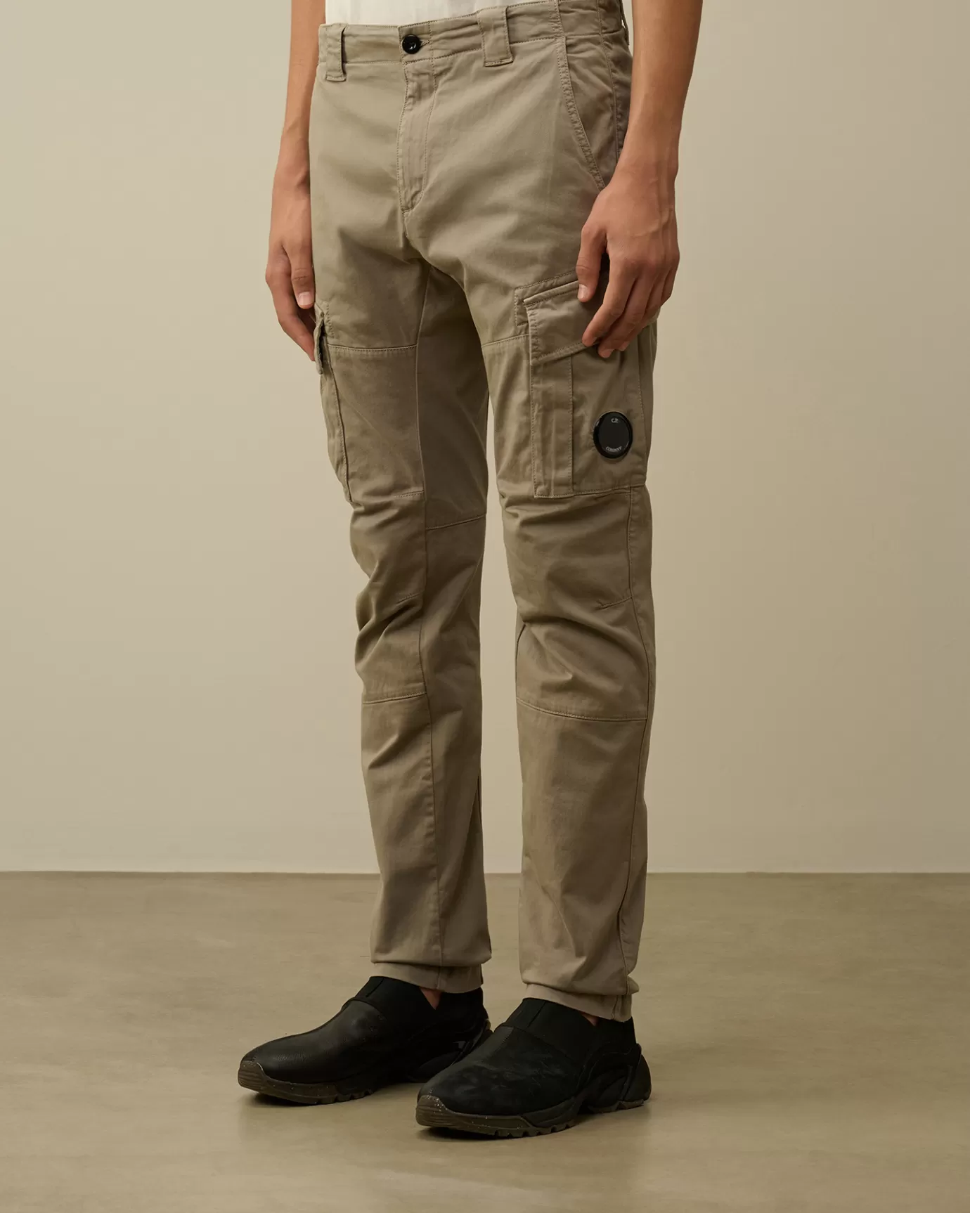 Stretch Sateen Ergonomic Lens Double Cargo Pants<C.P. Company Cheap