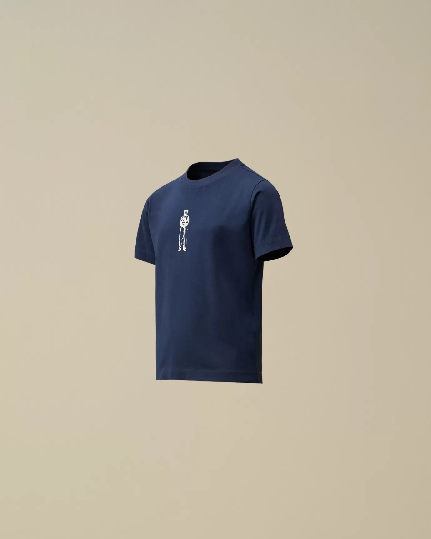 U16 Cotton Jersey 30/1 British Sailor Logo T-Shirt<C.P. Company Outlet