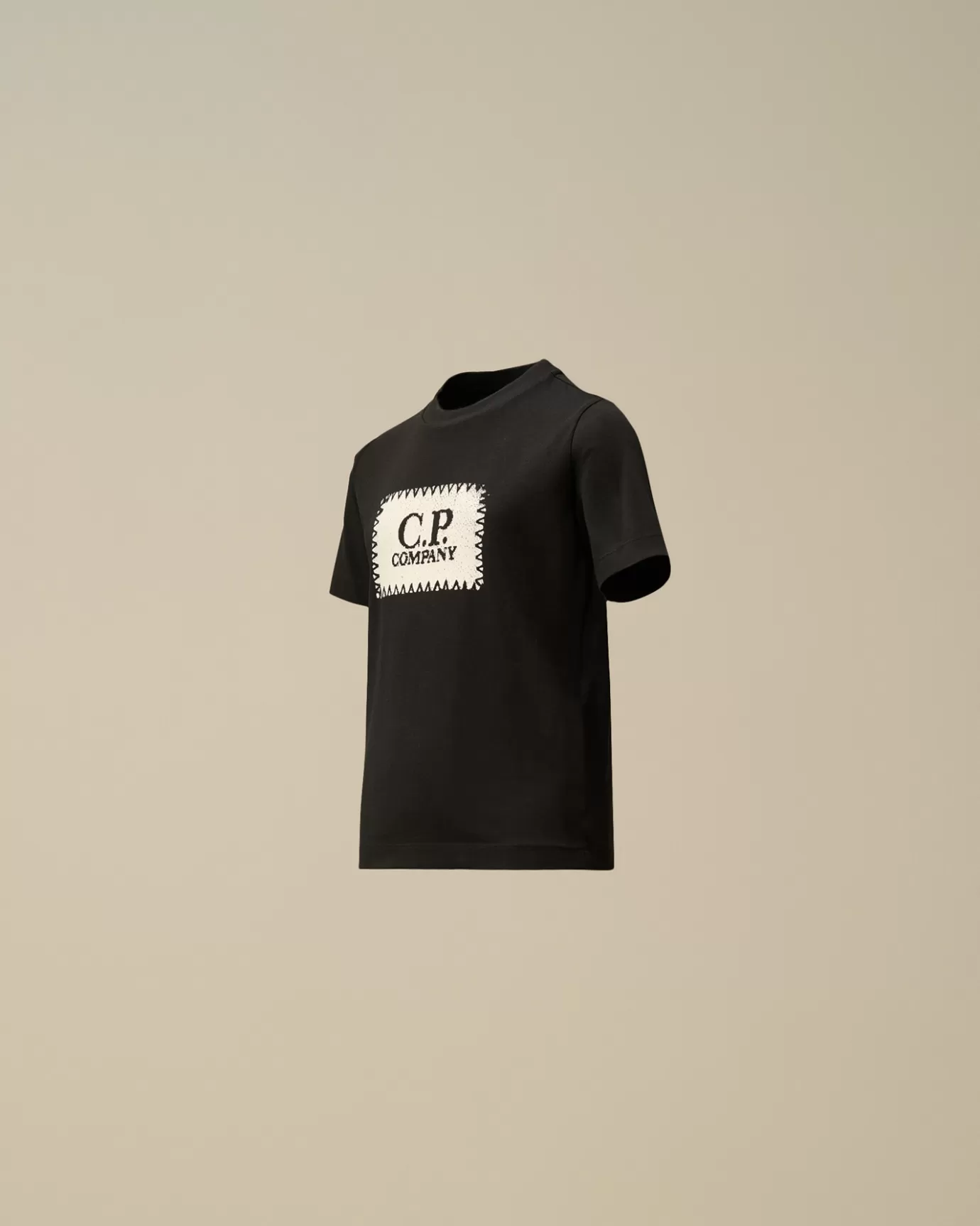 U16 Cotton Jersey 30/1 Label Style T-Shirt<C.P. Company Online