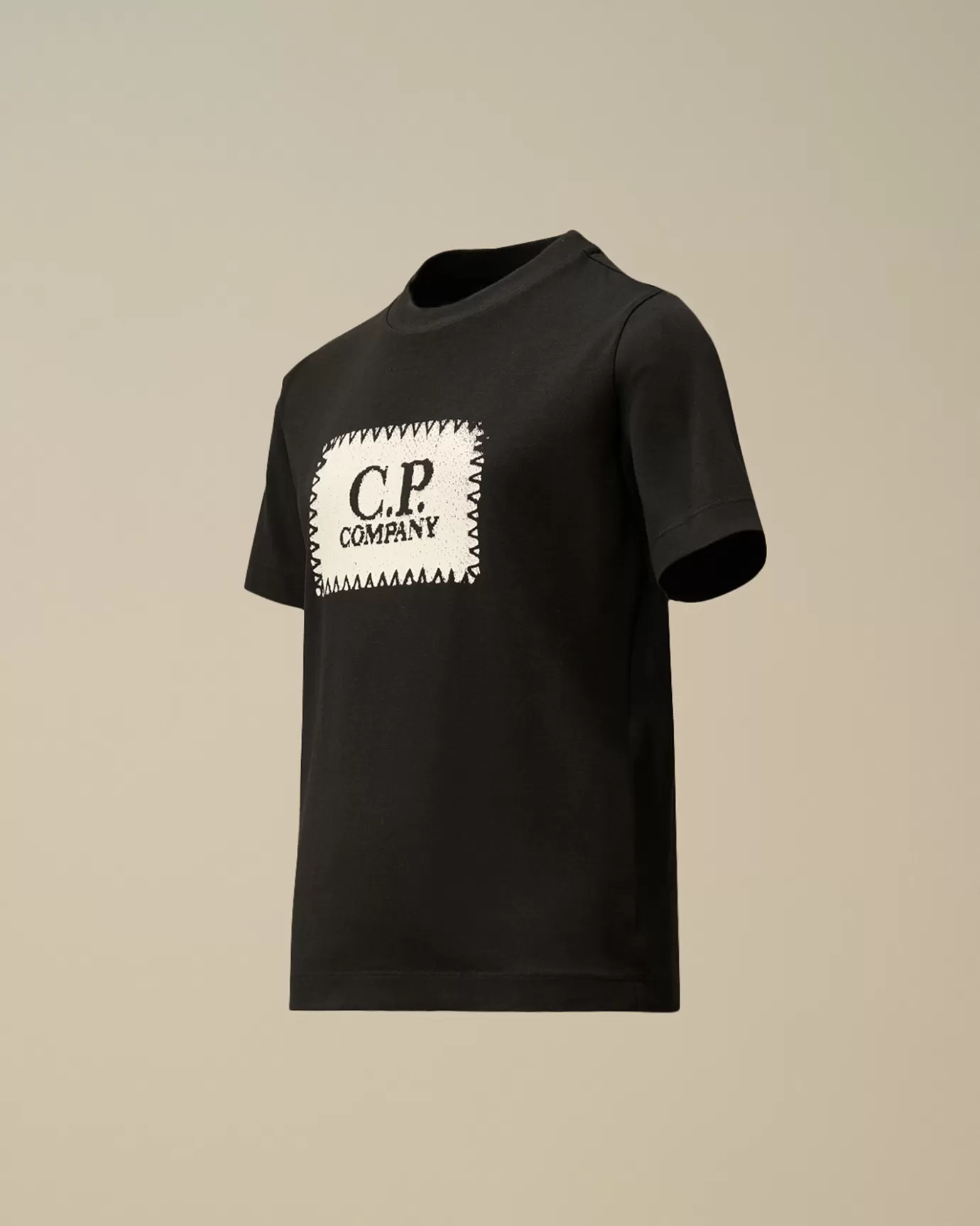 U16 Cotton Jersey 30/1 Label Style T-Shirt<C.P. Company Sale