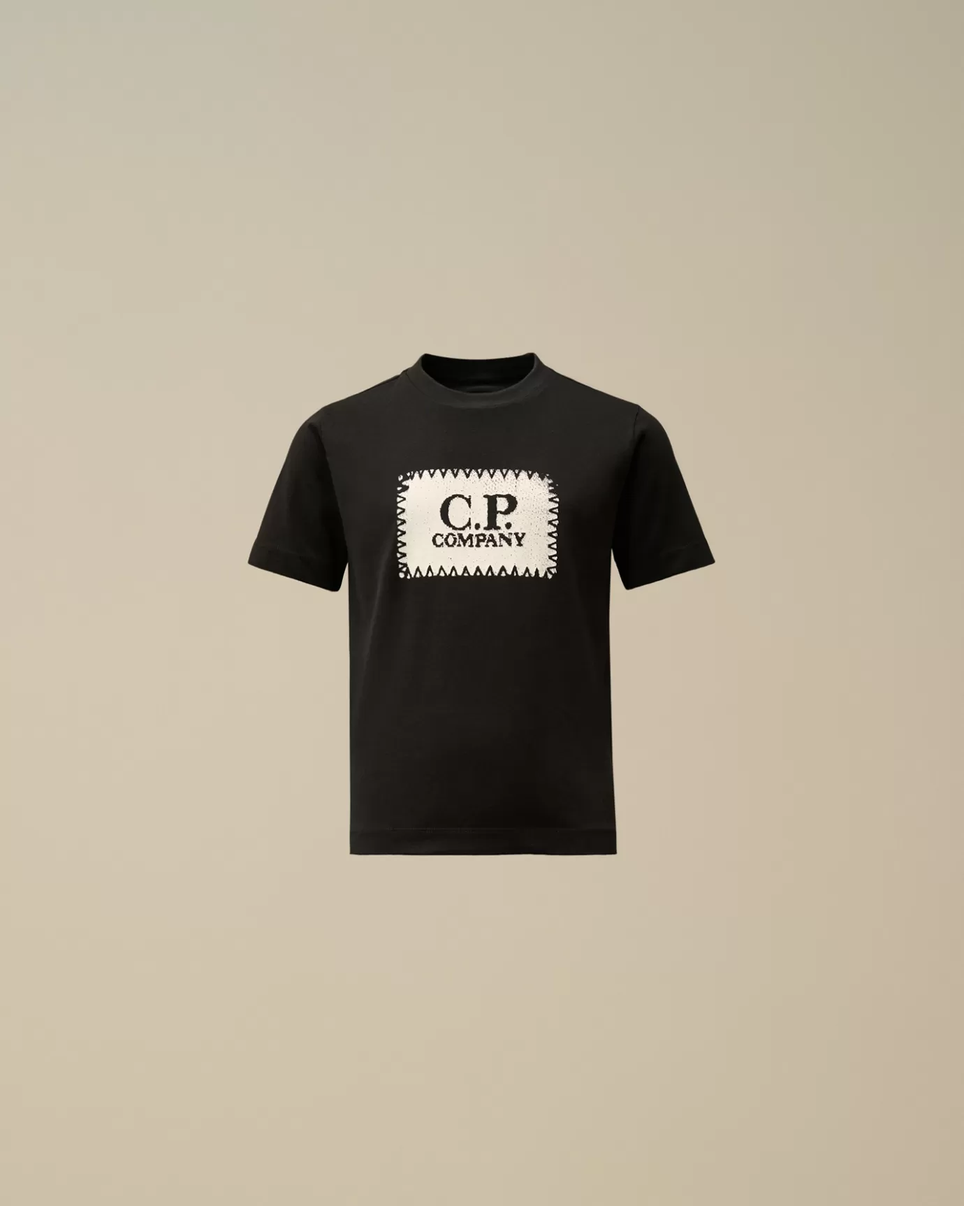 U16 Cotton Jersey 30/1 Label Style T-Shirt<C.P. Company Online