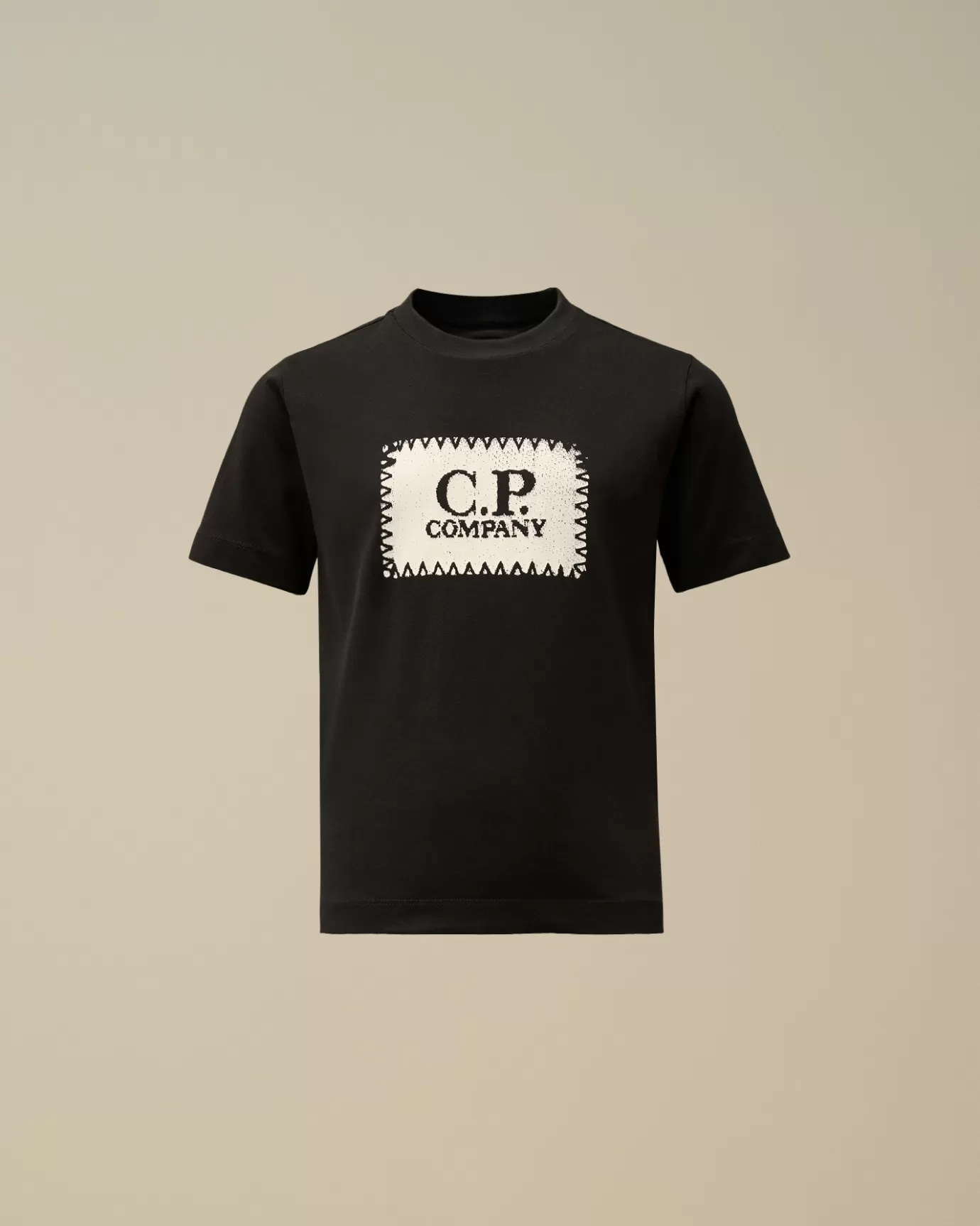 U16 Cotton Jersey 30/1 Label Style T-Shirt<C.P. Company Cheap