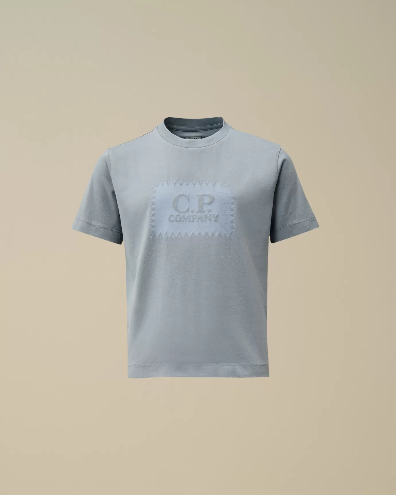 U16 Cotton Jersey 30/1 Label Style T-Shirt<C.P. Company Best