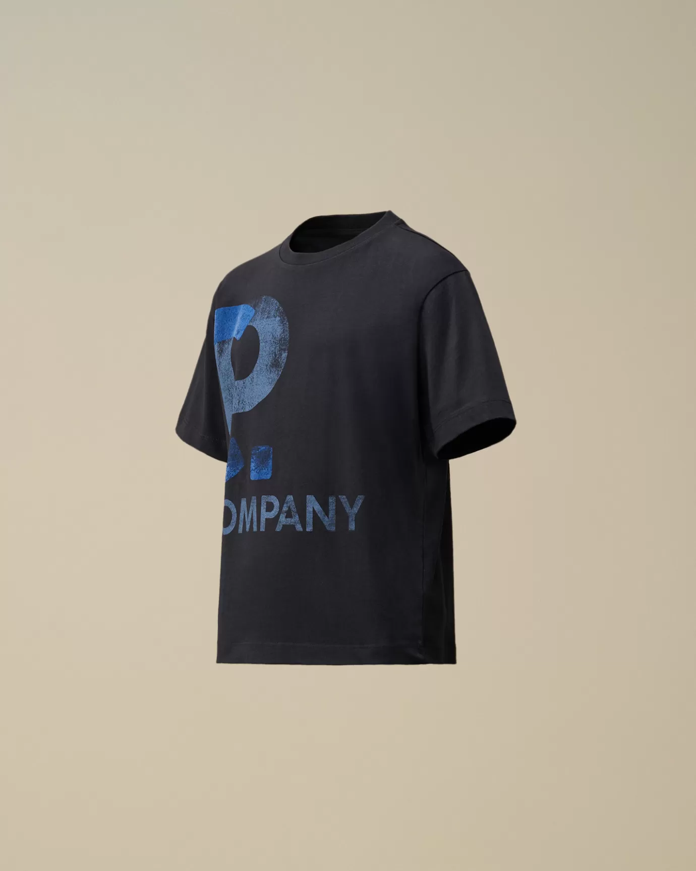 U16 Cotton Jersey 30/1 Maxi Logo T-Shirt<C.P. Company Online