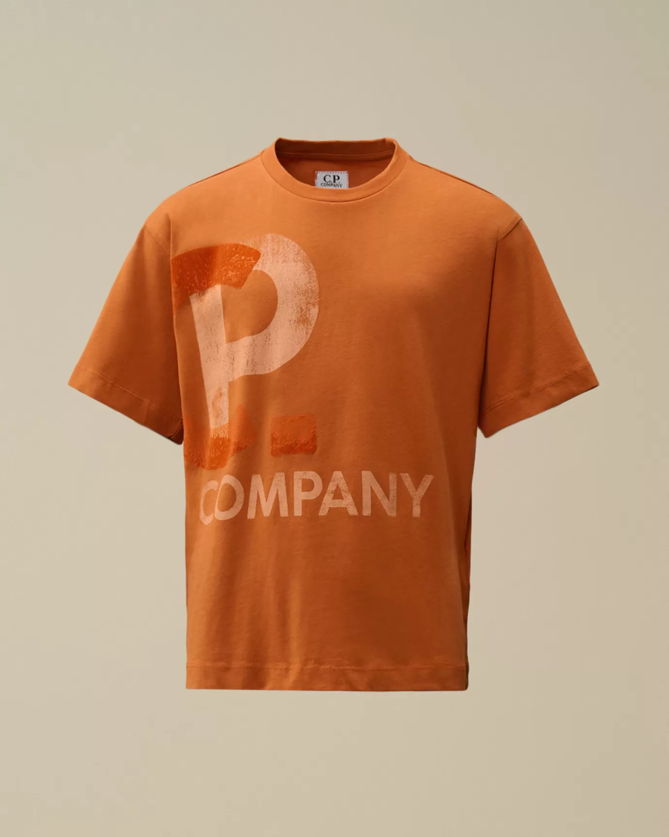 U16 Cotton Jersey 30/1 Maxi Logo T-Shirt<C.P. Company Clearance