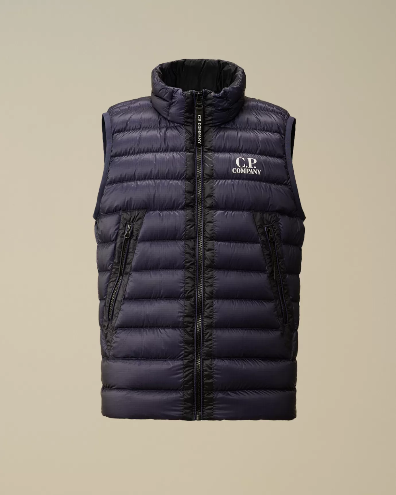 U16 D.D. Shell Ripstop Logo Down Vest<C.P. Company Sale