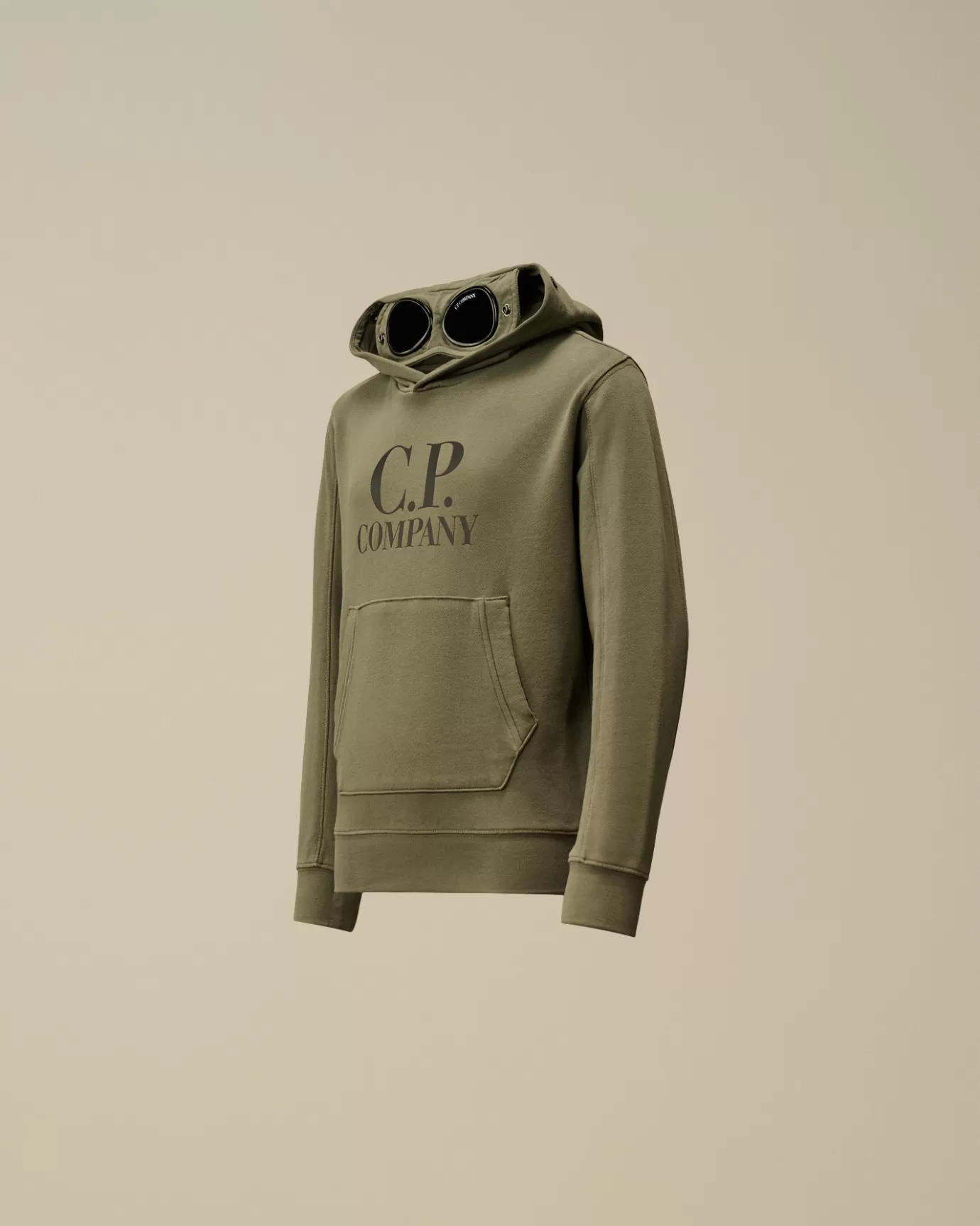 U16 Diagonal Fleece Goggle Hooded Sweatshirt<C.P. Company Best