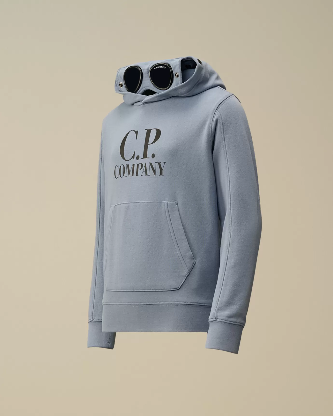 U16 Diagonal Fleece Goggle Hooded Sweatshirt<C.P. Company Online