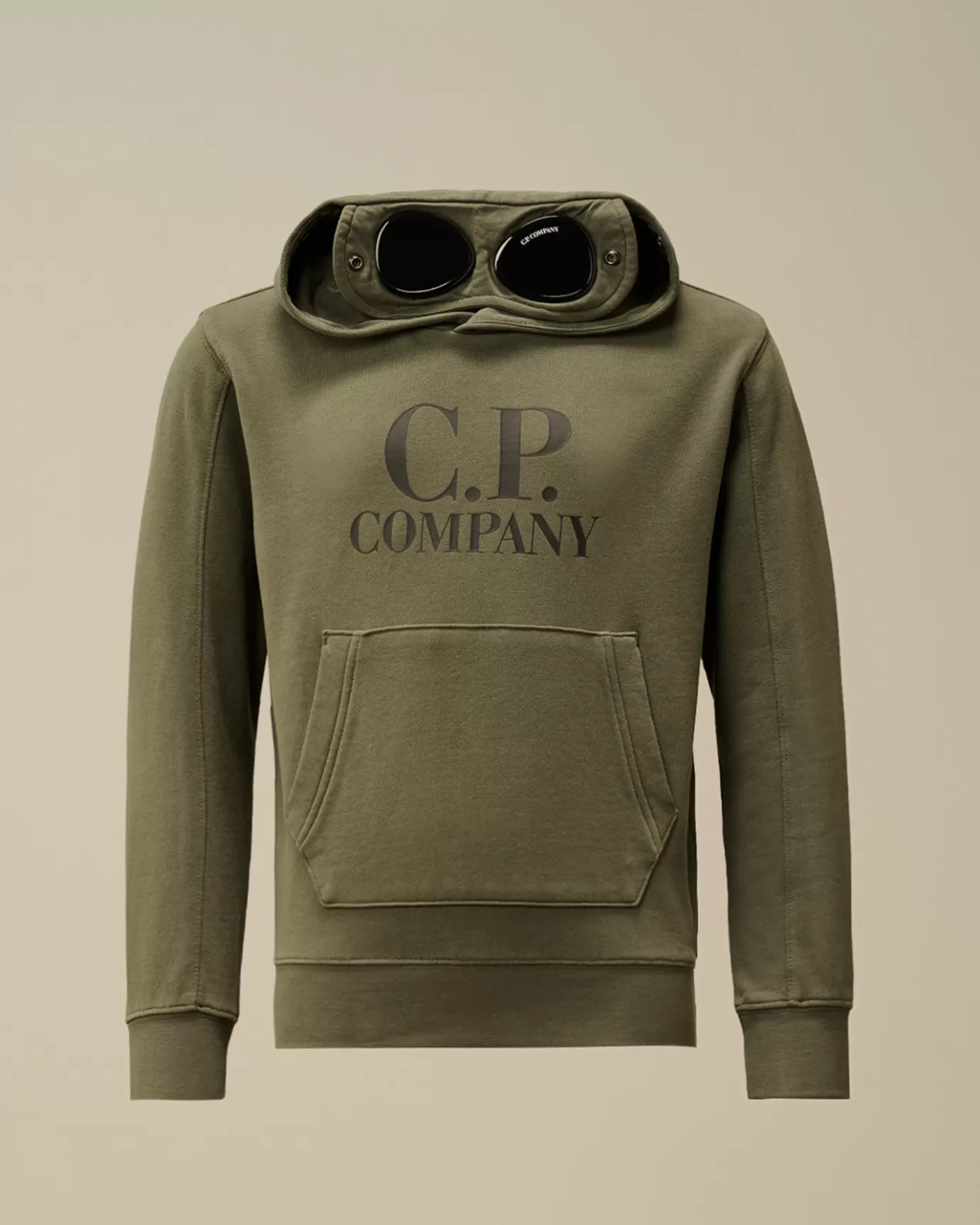 U16 Diagonal Fleece Goggle Hooded Sweatshirt<C.P. Company Store