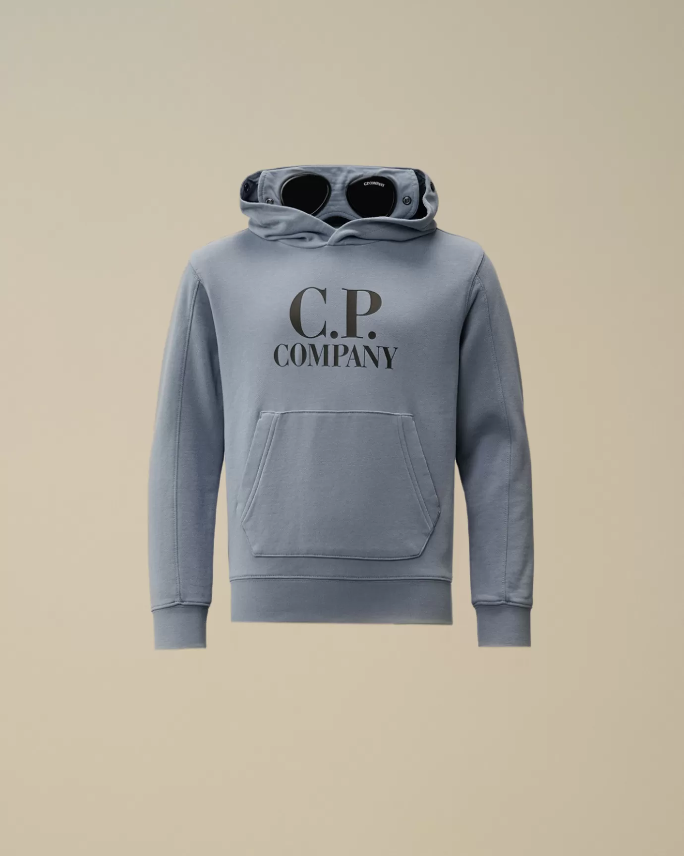 U16 Diagonal Fleece Goggle Hooded Sweatshirt<C.P. Company Outlet