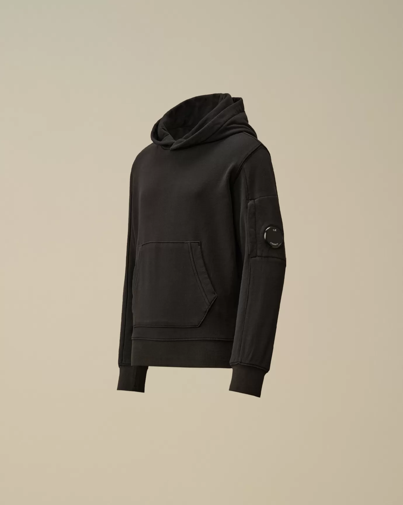 U16 Diagonal Fleece Hooded Sweatshirt<C.P. Company Clearance