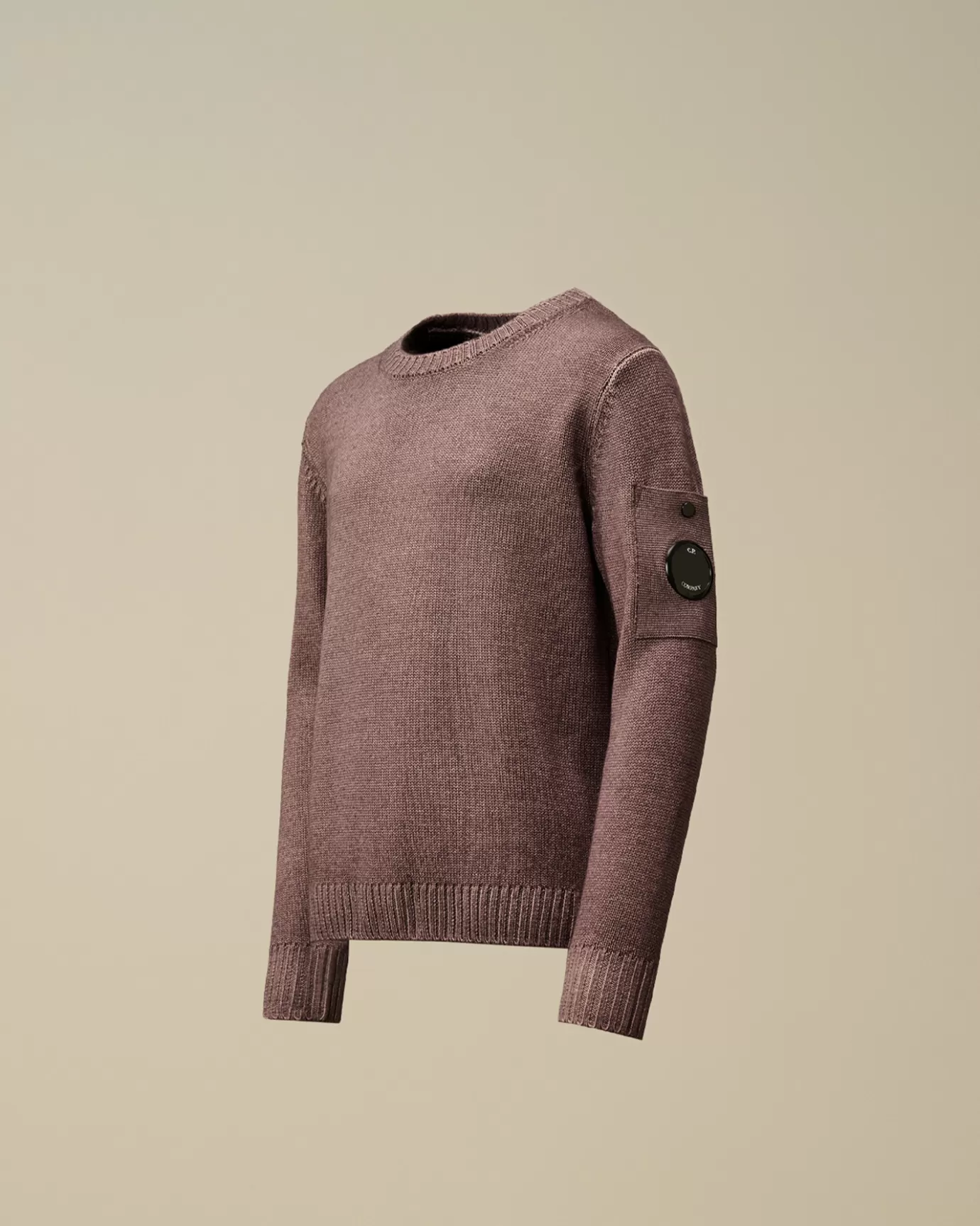 U16 Fast Dyed Merino Wool 7 Gauge Crew Neck Knit<C.P. Company Discount