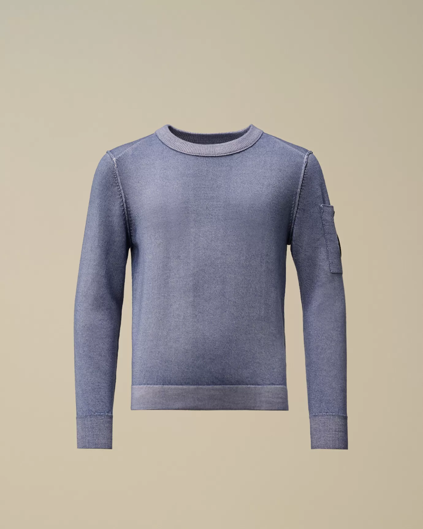 U16 Fast Dyed Merino Wool 12 Gauge Crew Neck Knit<C.P. Company Discount