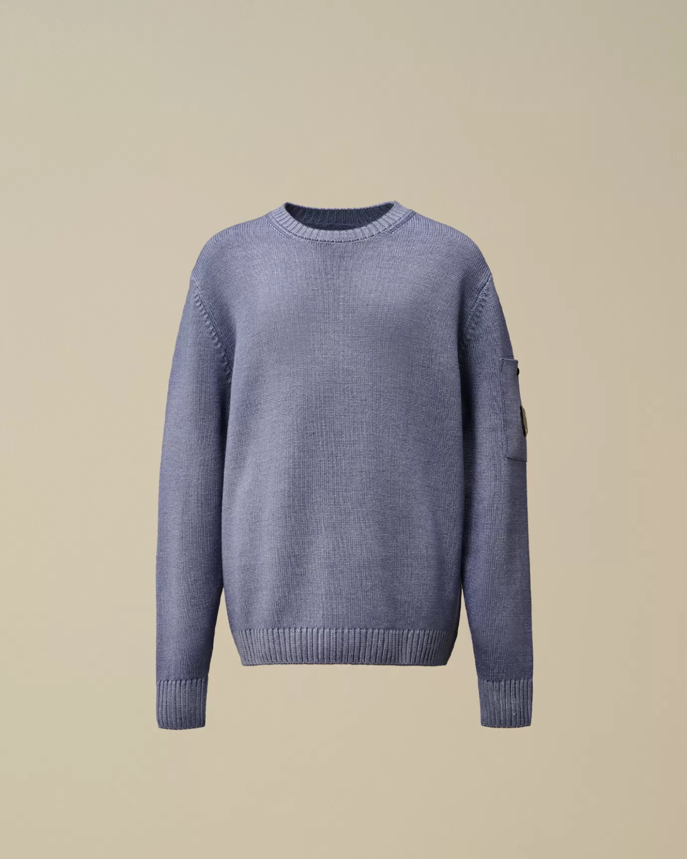 U16 Fast Dyed Merino Wool 7 Gauge Crew Neck Knit<C.P. Company Store