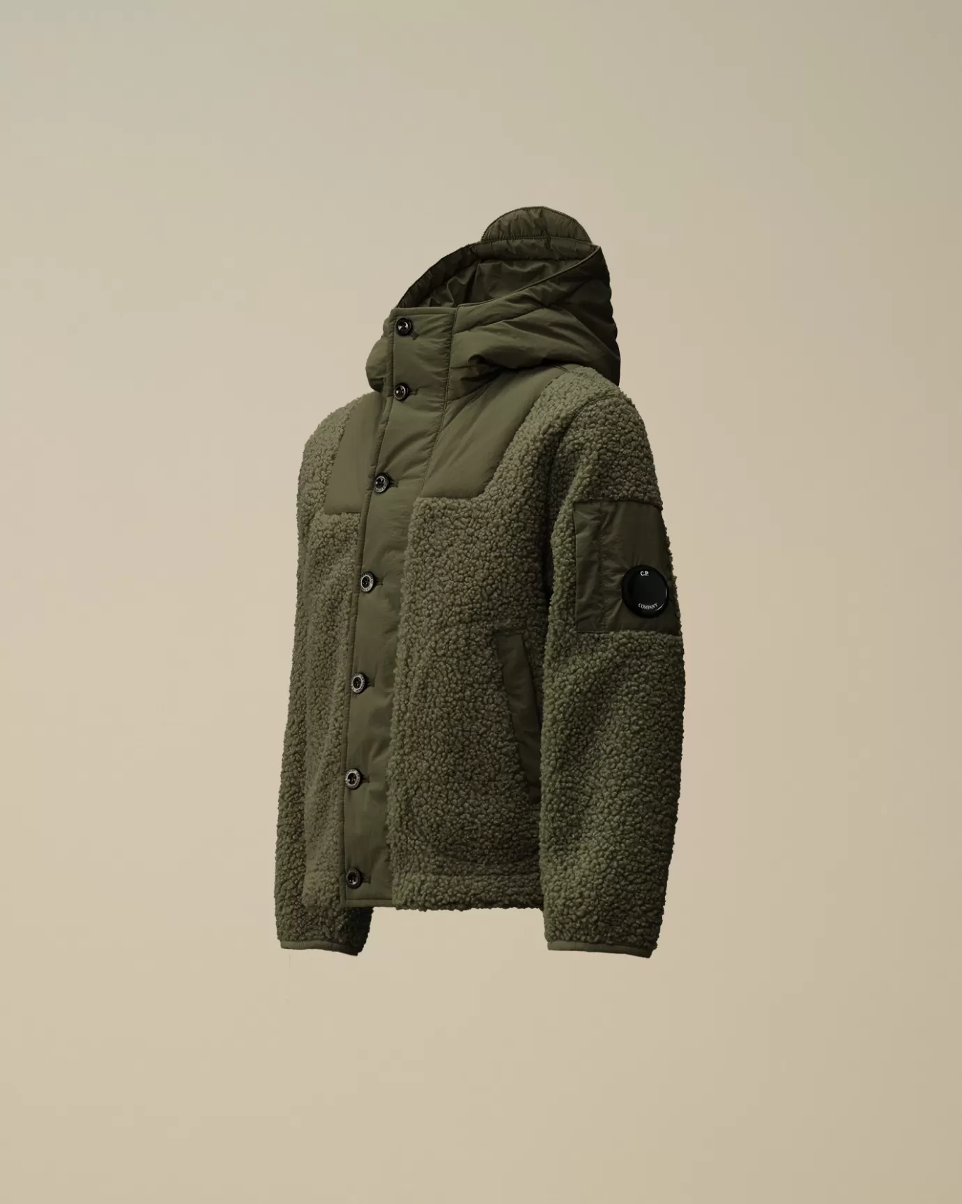 U16 Polar Shell Buttoned Hooded Jacket<C.P. Company Shop