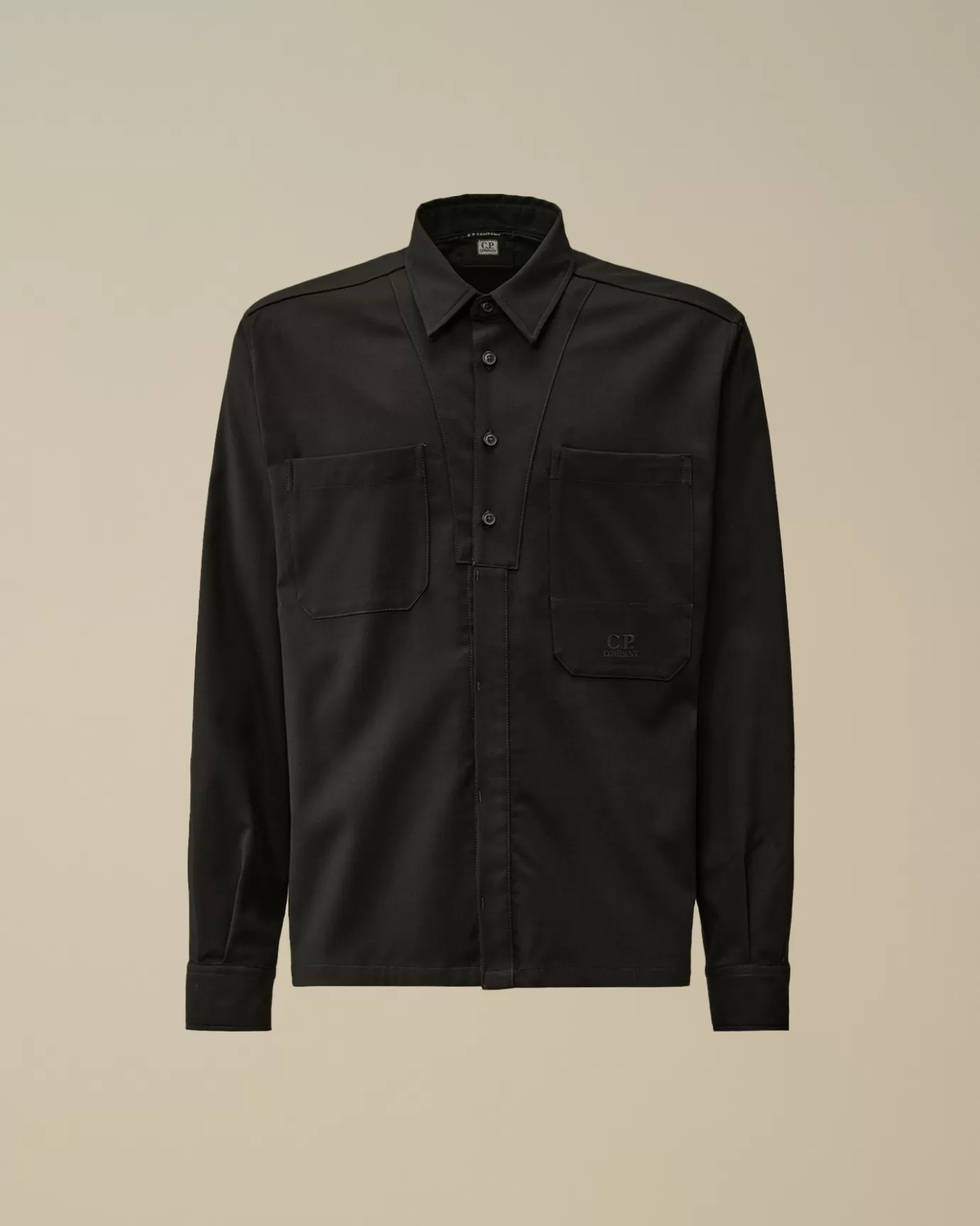 Wool Gabardine Shirt<C.P. Company Cheap